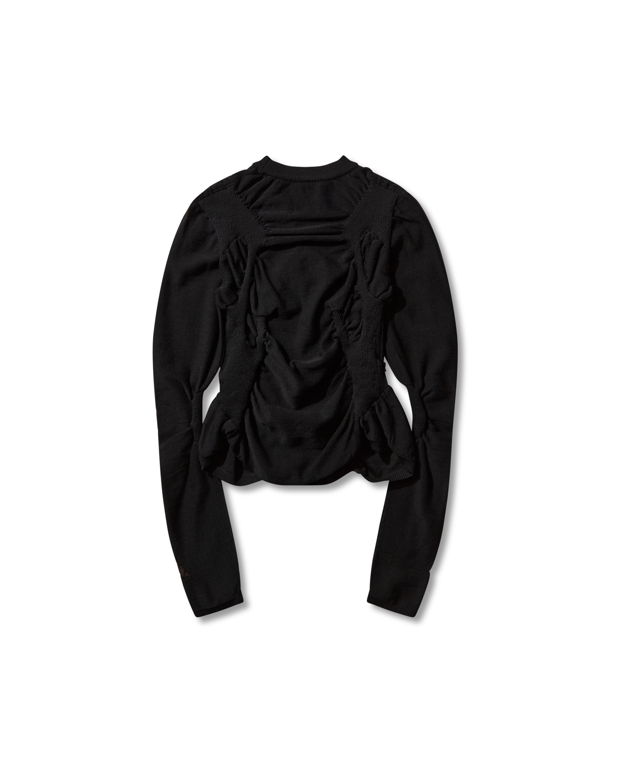 ROA Pinched Wool Knit Top J316866-S-Black 10