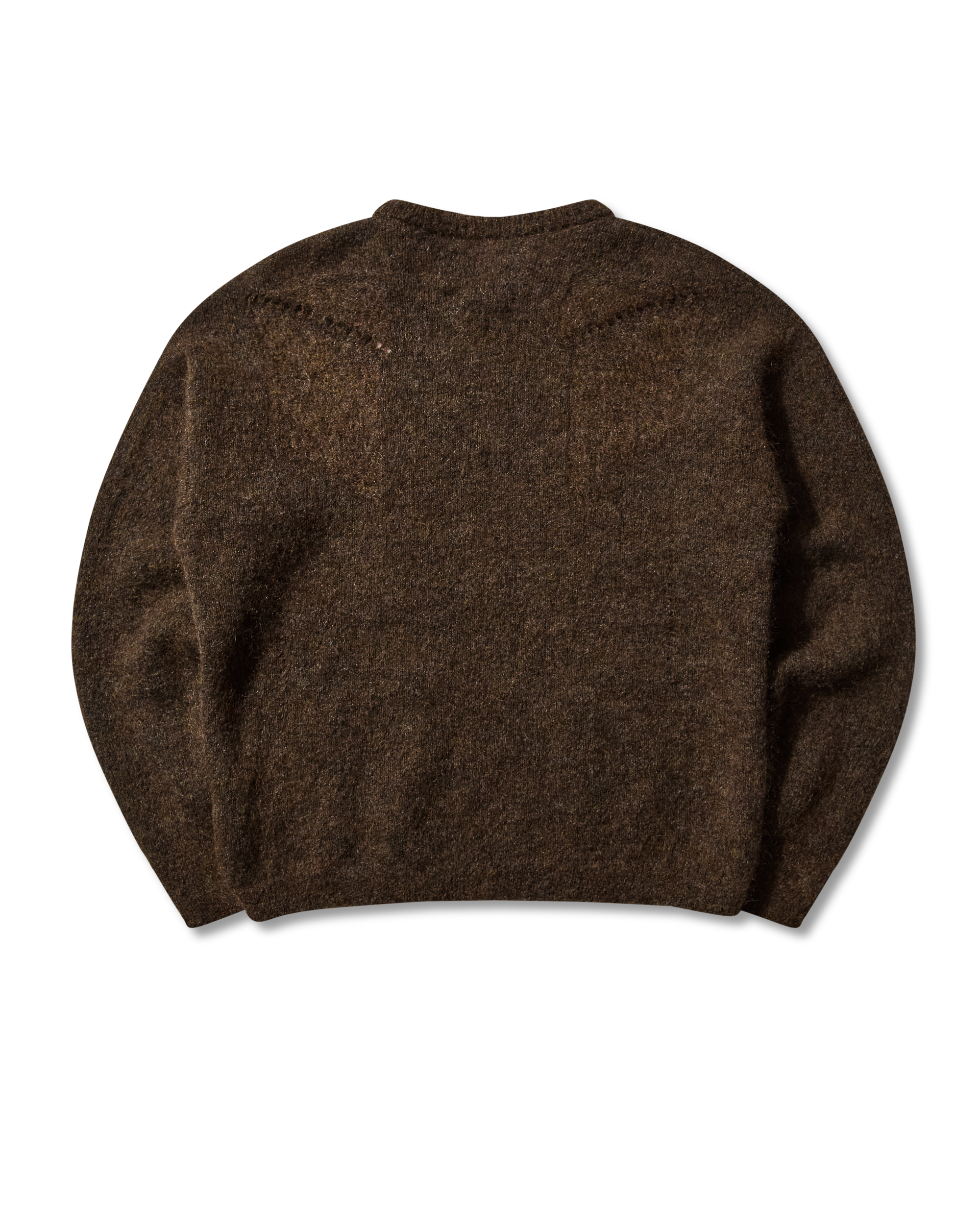 ROA Dropstitch Mohair Knit Crewneck J316886-S-Brown 10