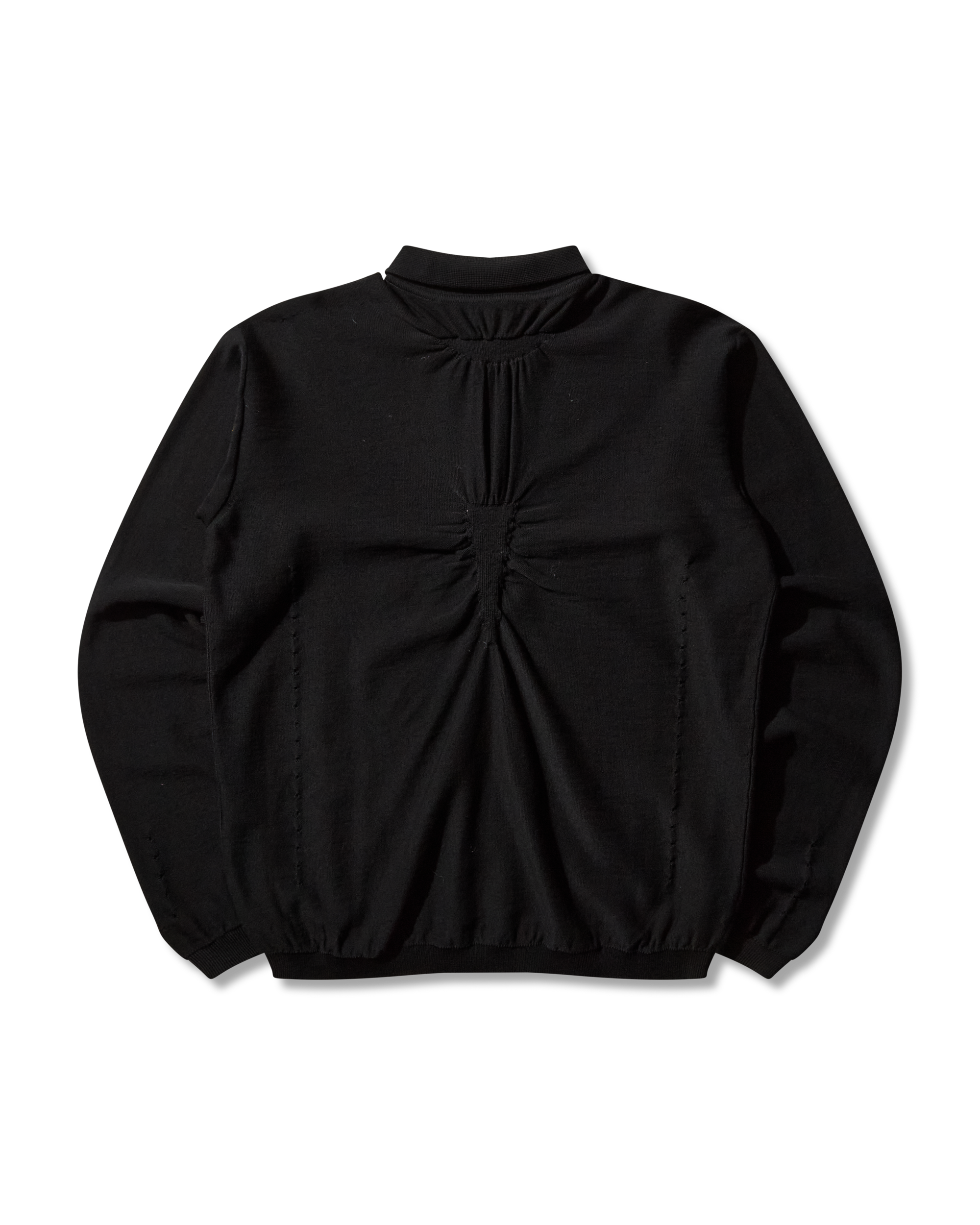 ROA Pinched Wool Knit Polo J316890-S-Black 10