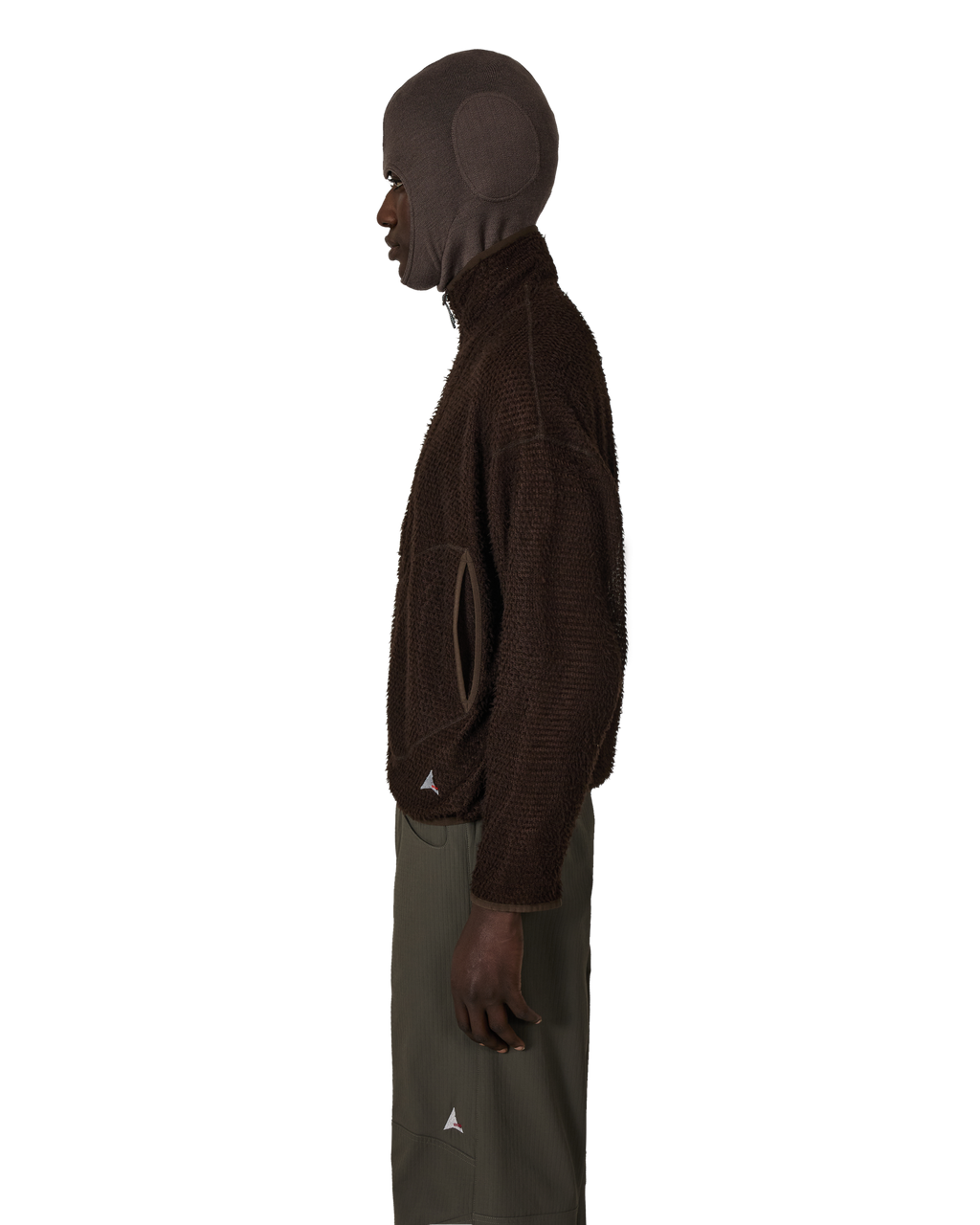 ROA Ocular Polartec Alpha Half Zip J316896-S-Brown front