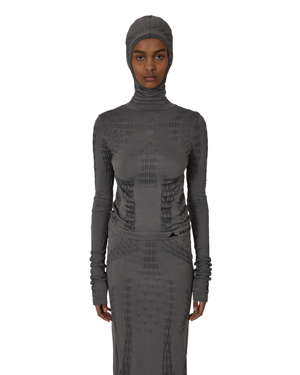 ROA Aune Dryarn Seamless Knit Top J316912-XS-Grey front