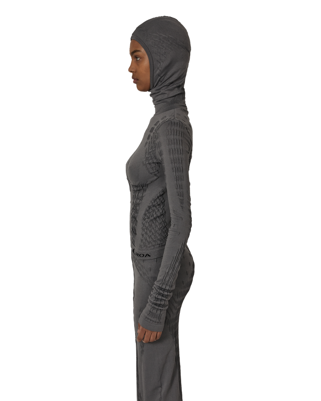 ROA Aune Dryarn Seamless Knit Top J316912-XS-Grey front