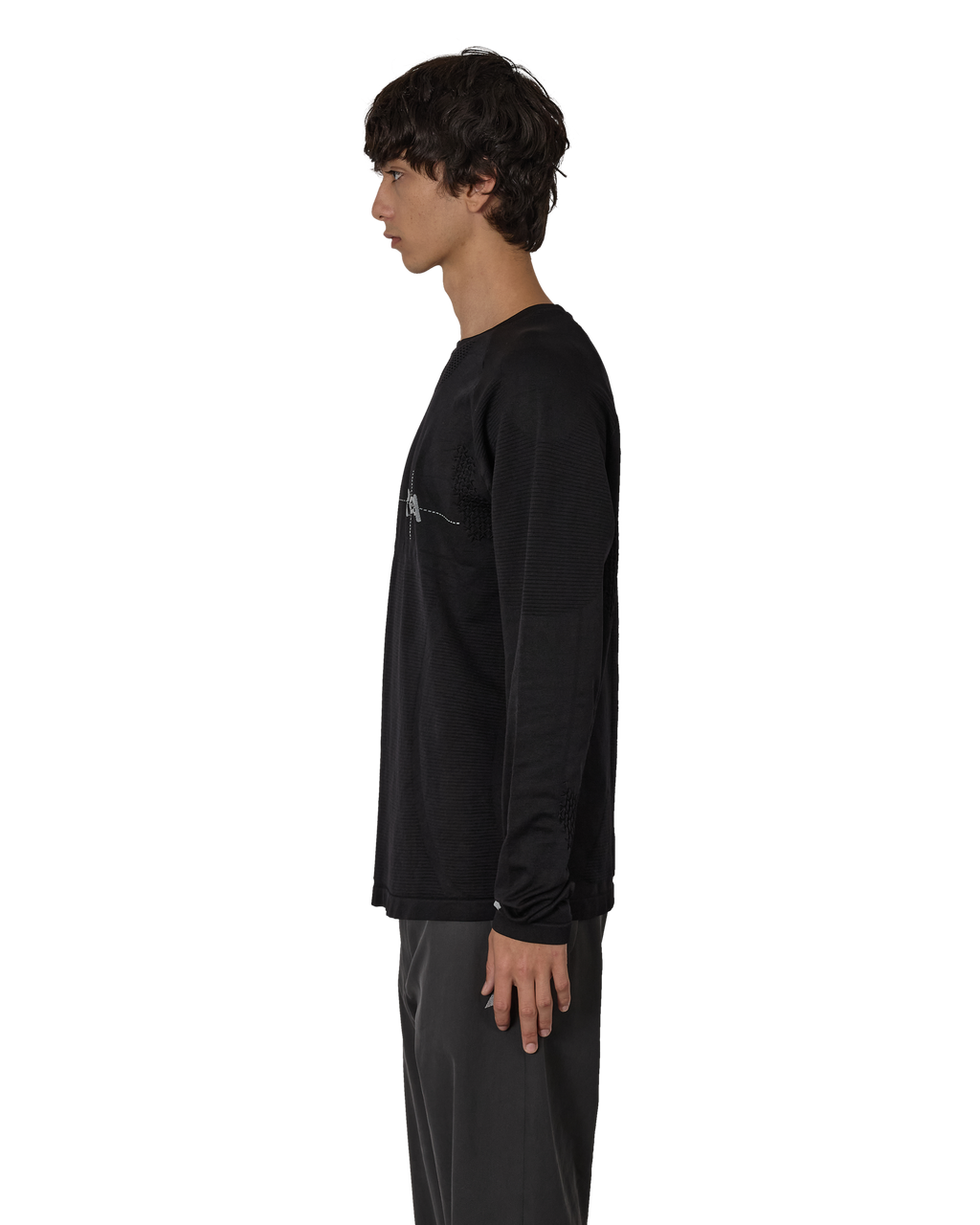ROA Aune Seamless Knit Long Sleeve J316918-S-Black front