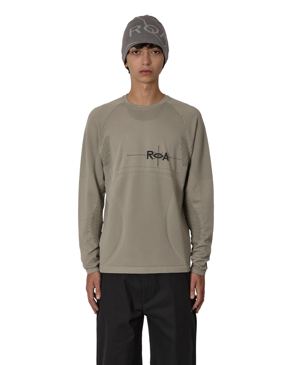 ROA Aune Seamless Knit Long Sleeve J316919-S-Green front