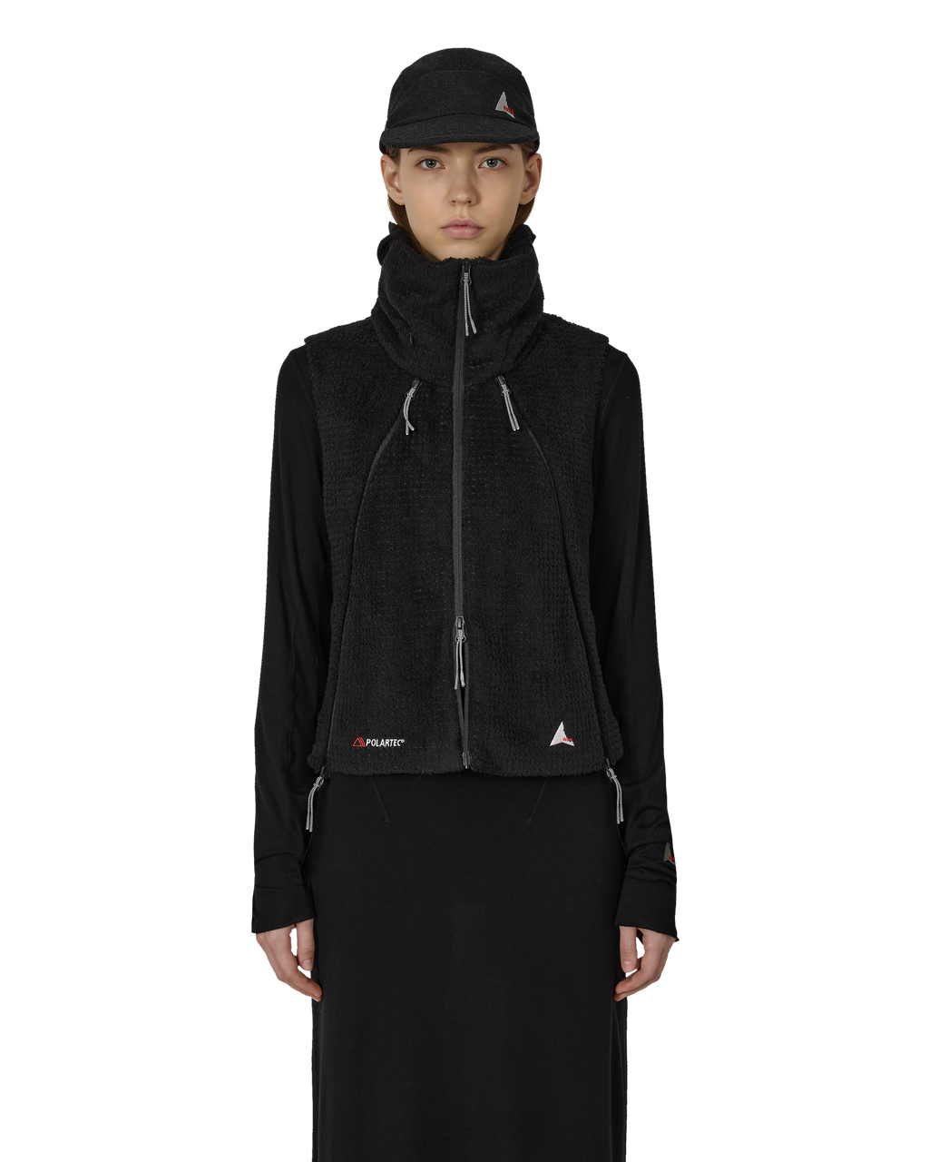 ROA Naike Hooded Polartec High Loft Vest J316926-XS-Black front