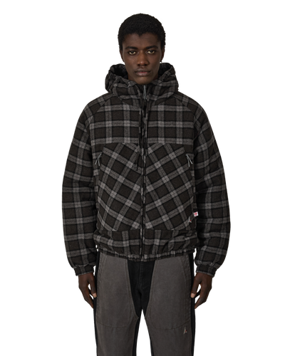 ROA Logger Wool Primaloft Checked Jacket J317060-S-Grey front
