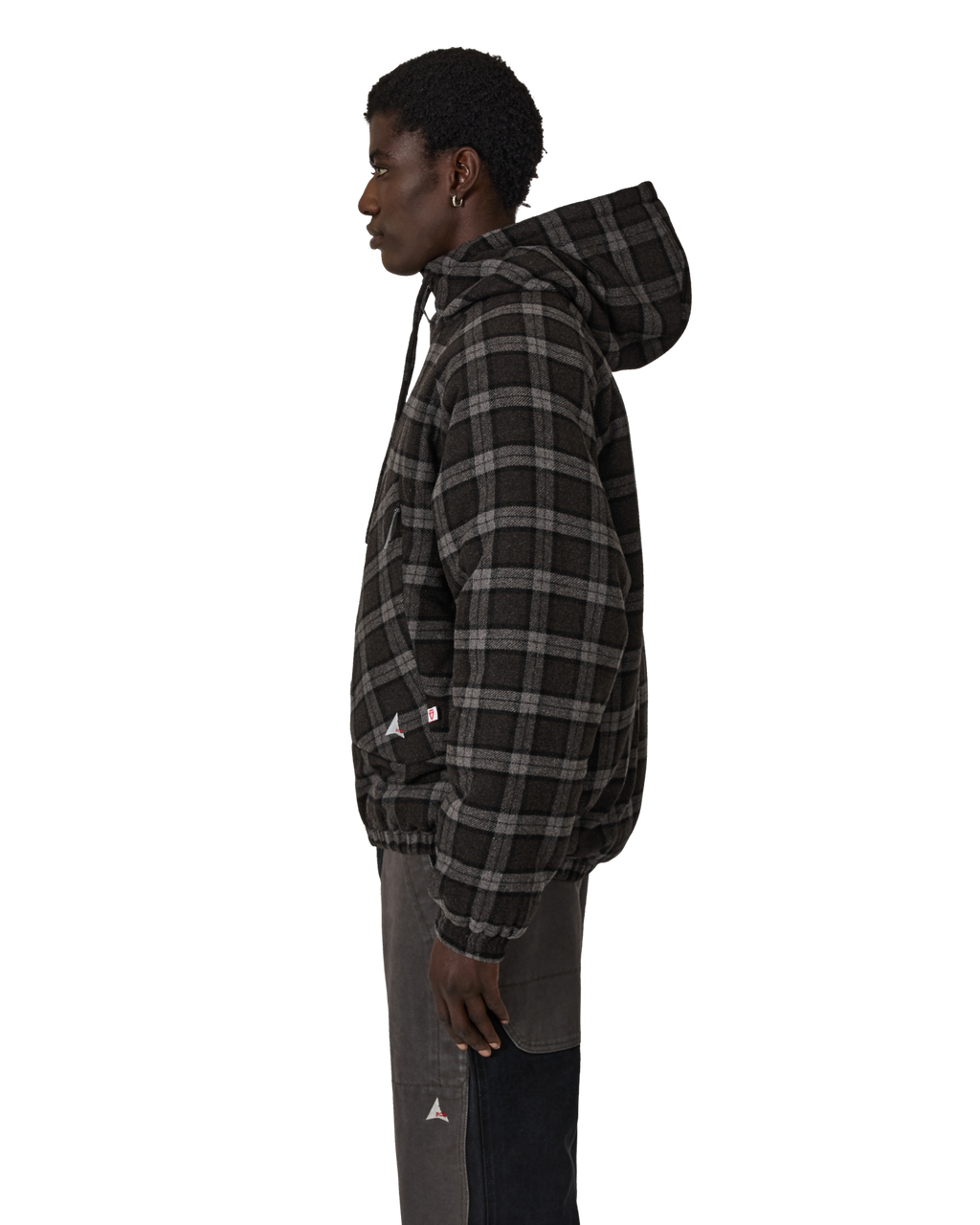 ROA Logger Wool Primaloft Checked Jacket J317060-S-Grey front