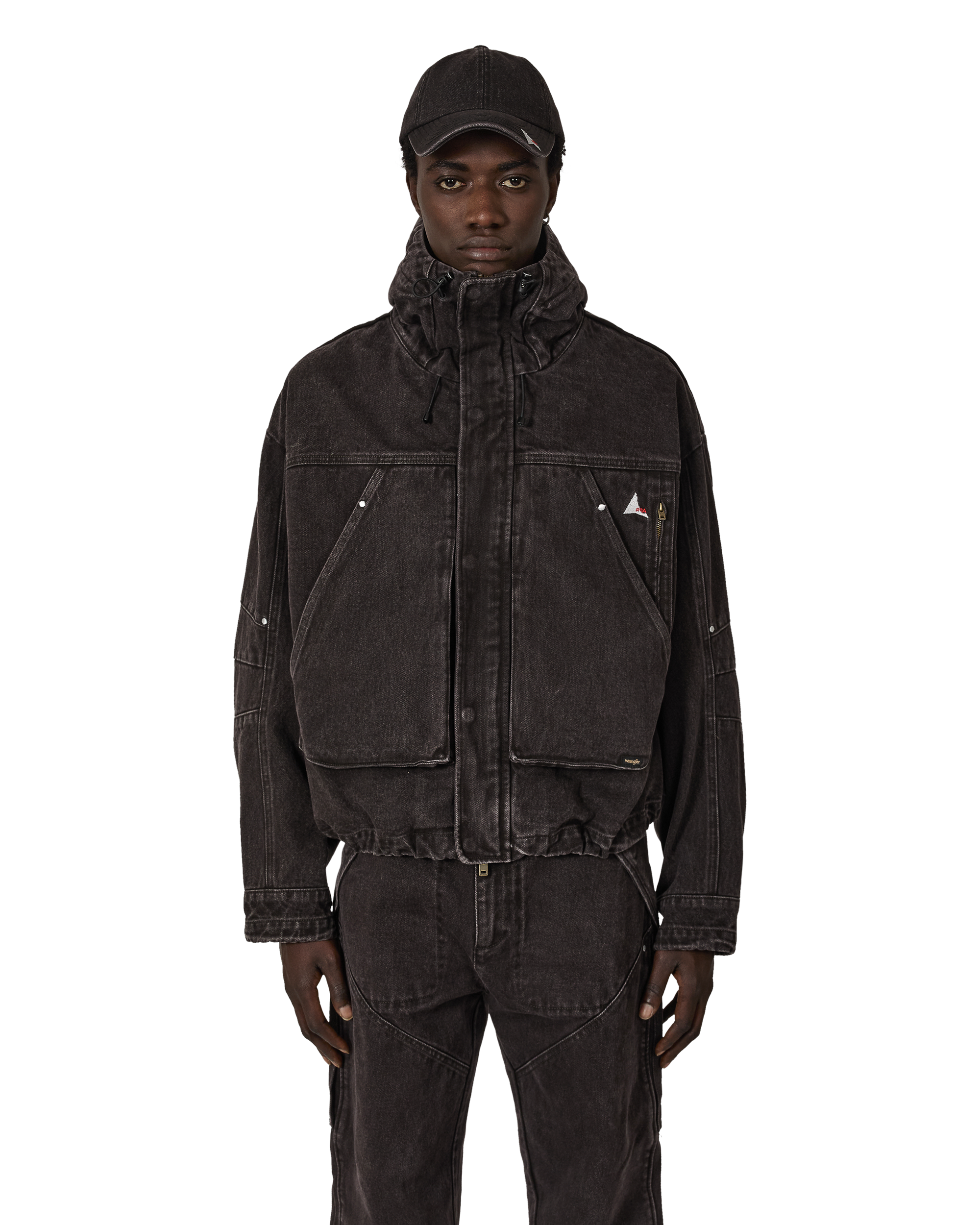 ROA ROA X Wrangler Volano Denim Jacket J319053-S-Brown front