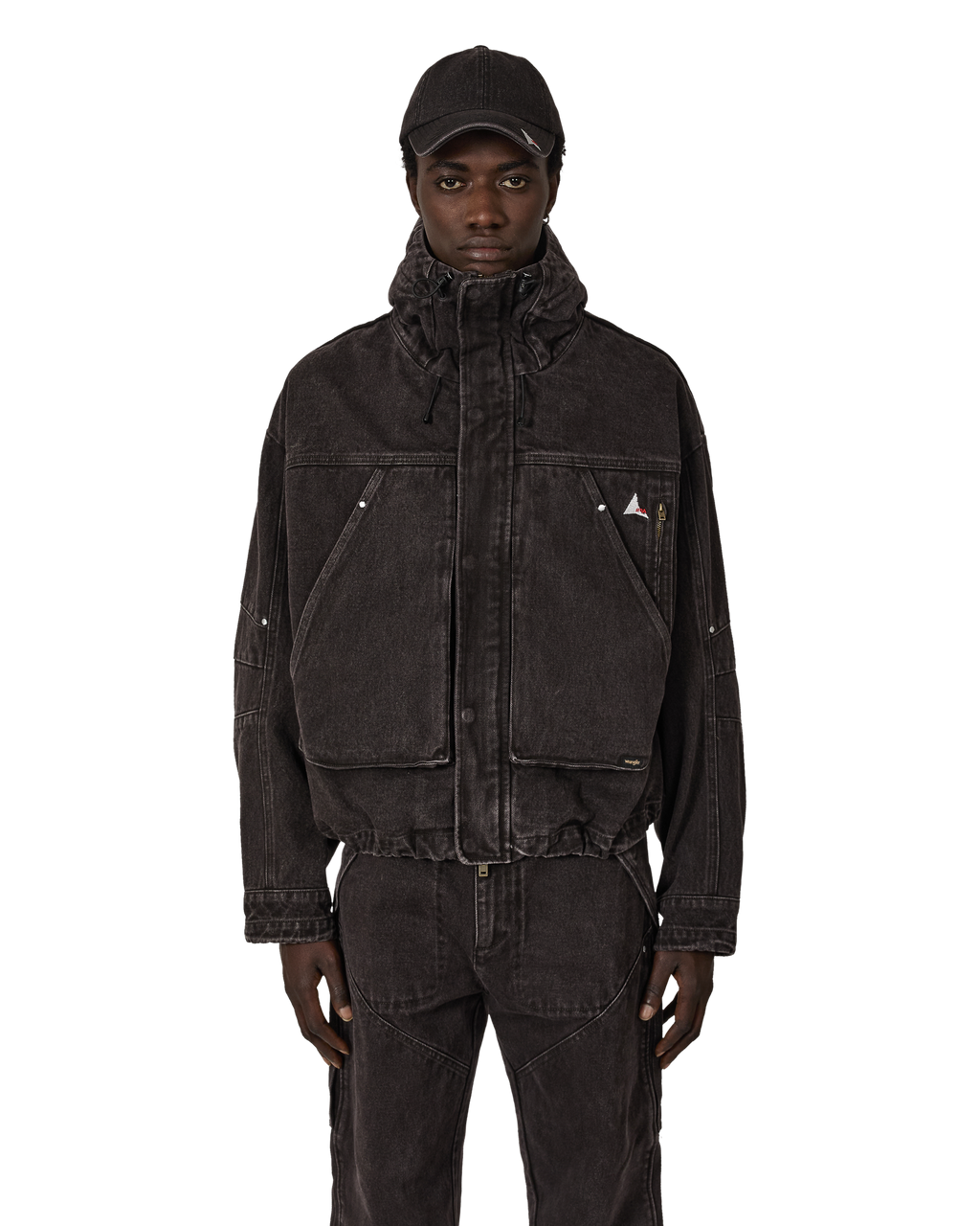 ROA ROA X Wrangler Volano Denim Jacket J319053-S-Brown front