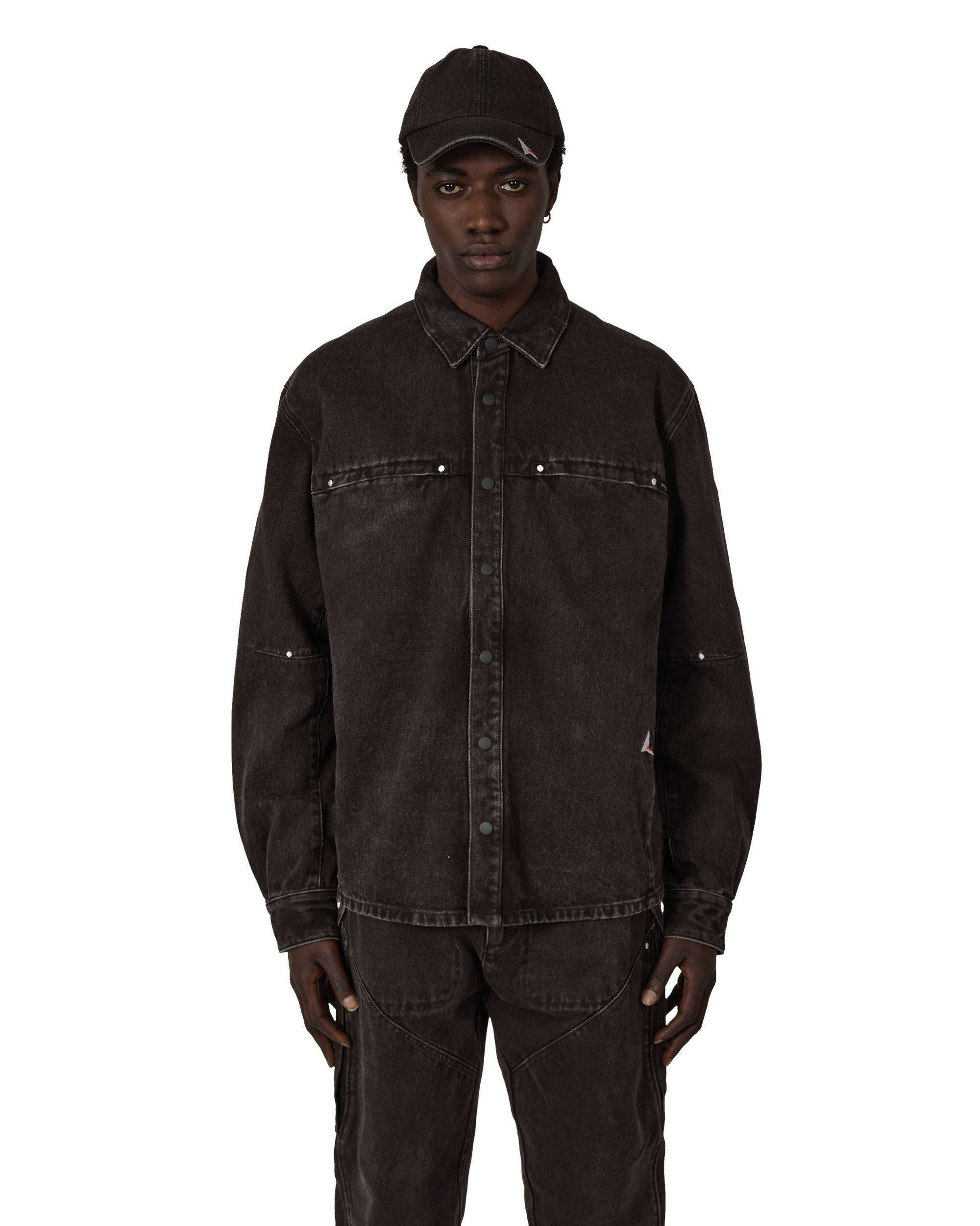 ROA ROA X Wrangler Lona Denim Shirt J319055-S-Brown front