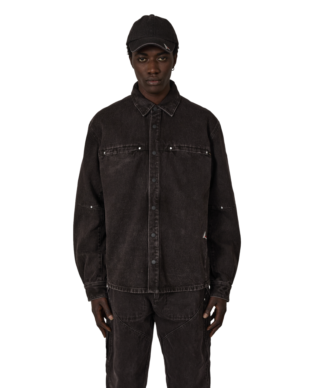 ROA ROA X Wrangler Lona Denim Shirt J319055-S-Brown front