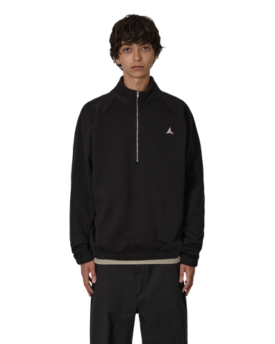 ROA Logo 490gsm Heavy Half Zip J318539-S-Black front