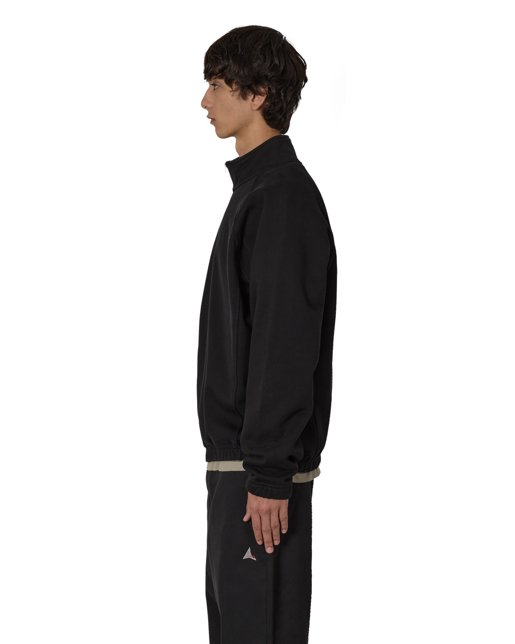 ROA Logo 490gsm Heavy Half Zip J318539-S-Black front