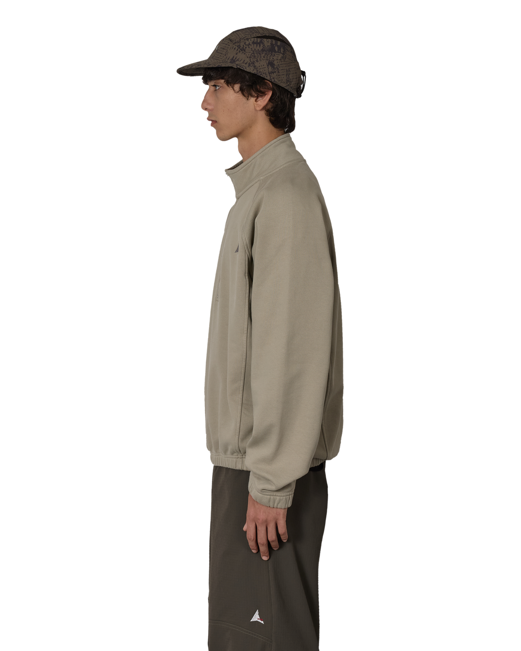 ROA Logo 490gsm Heavy Half Zip J318540-S-Grey front
