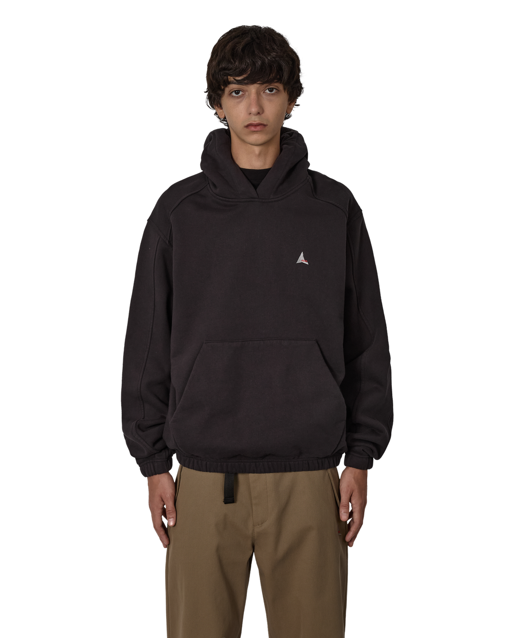 ROA Logo 490gsm Hoodie J318541-S-Black front