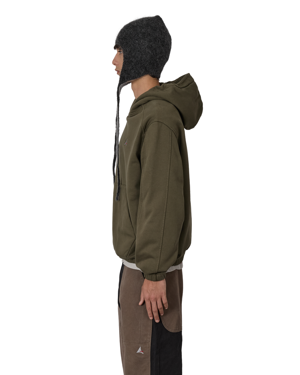 ROA Logo 490gsm Hoodie J318542-S-Green front