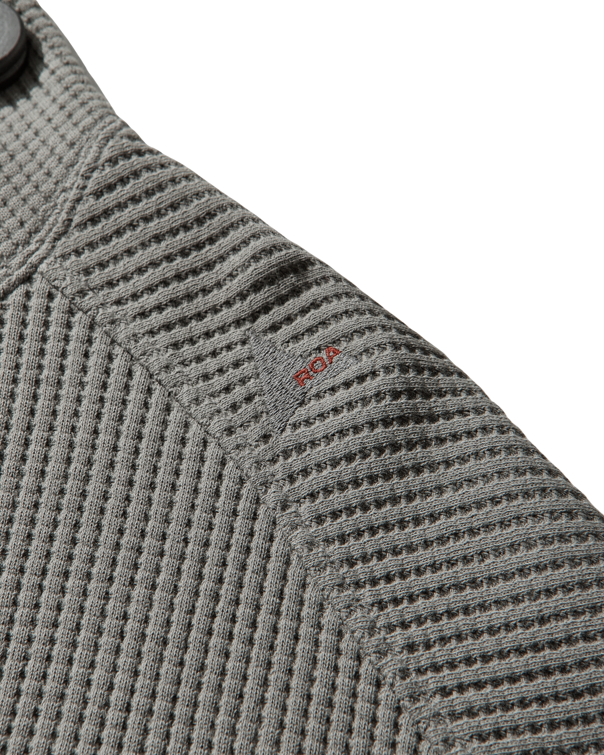 ROA Bee Sun Faded Organic Waffle Zip Up Hoodie J325241-S-Grey 11