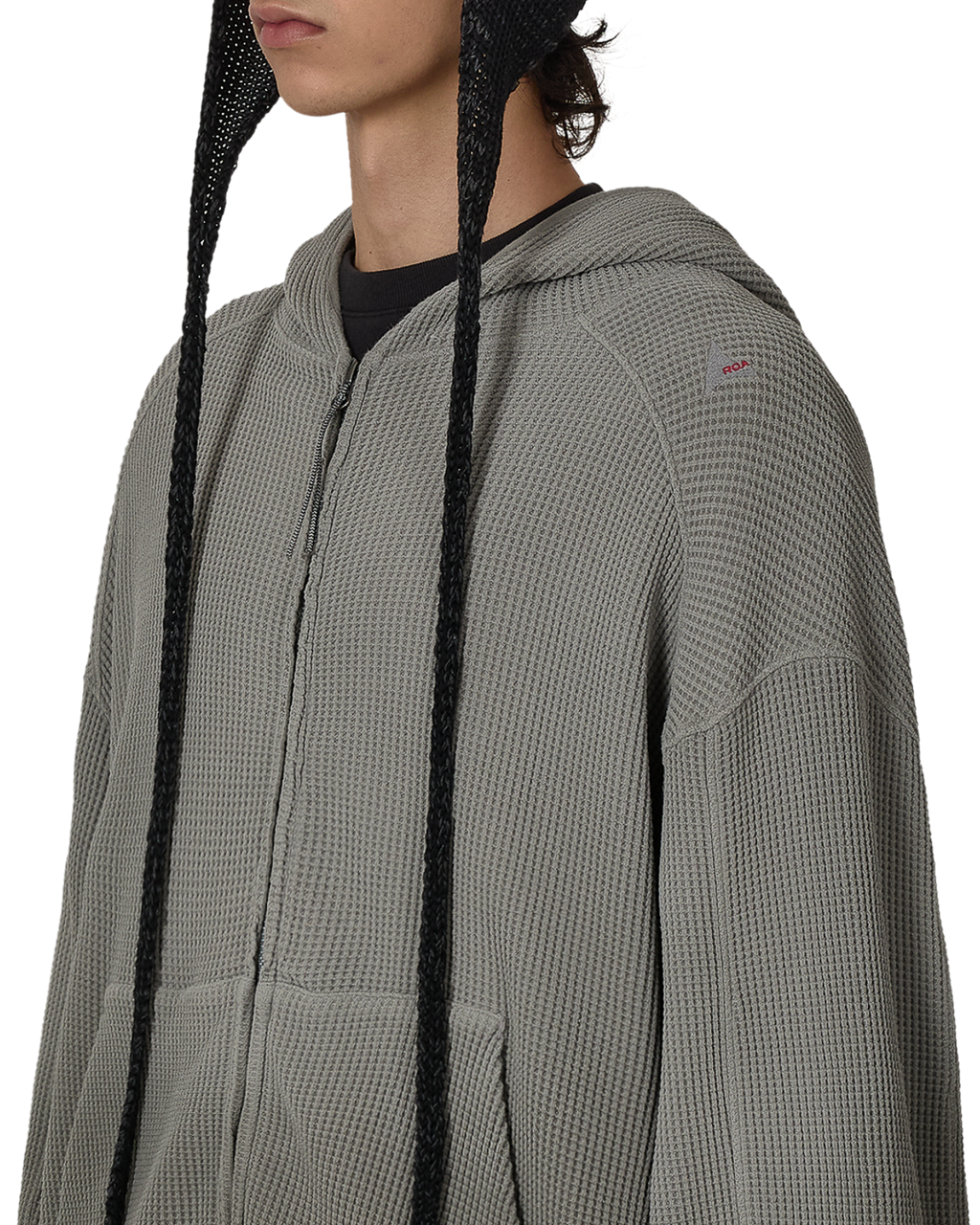 Bee Sun Faded Organic Waffle Zip Up Hoodie – ROA