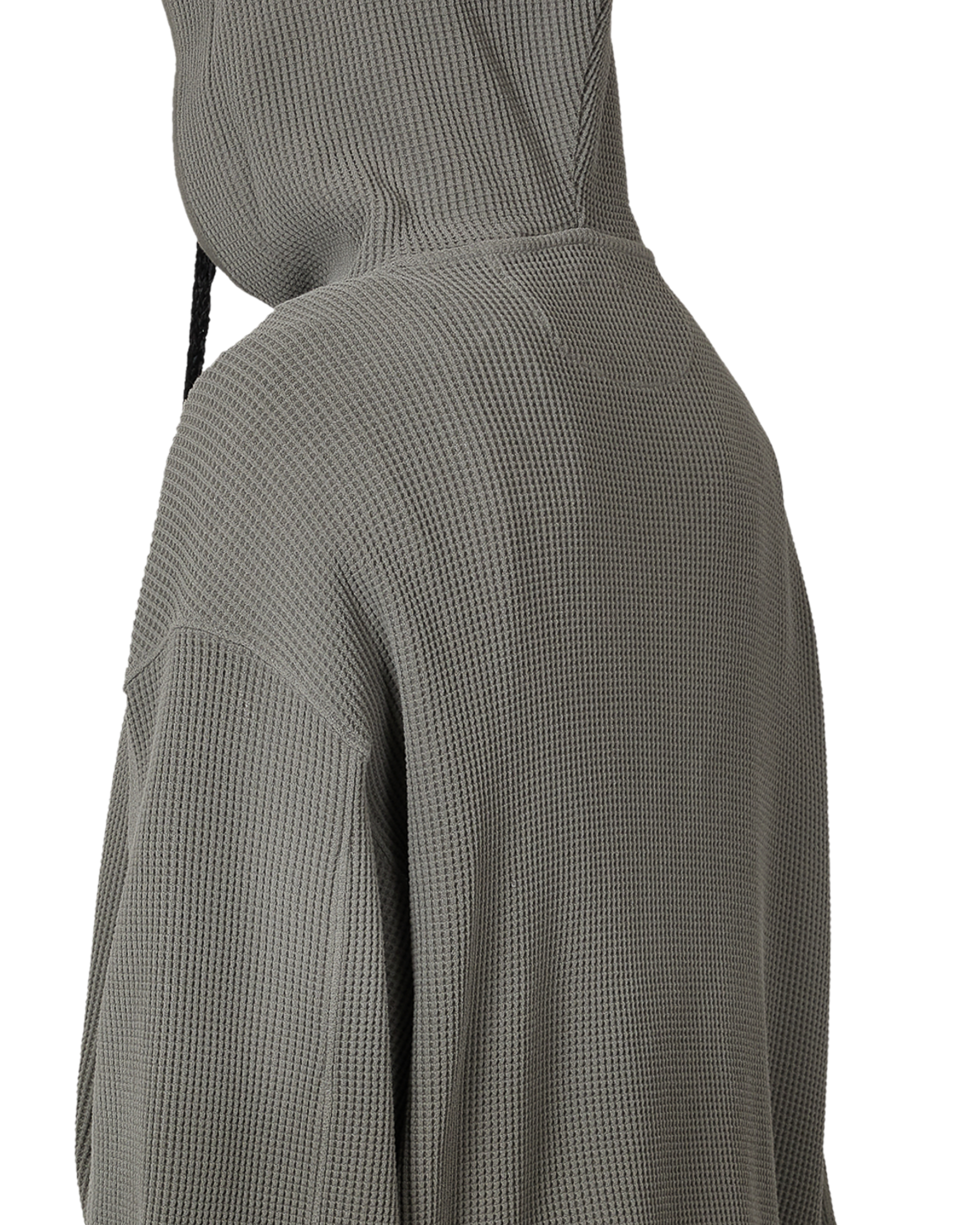 ROA Bee Sun Faded Organic Waffle Zip Up Hoodie J325241-S-Grey 7