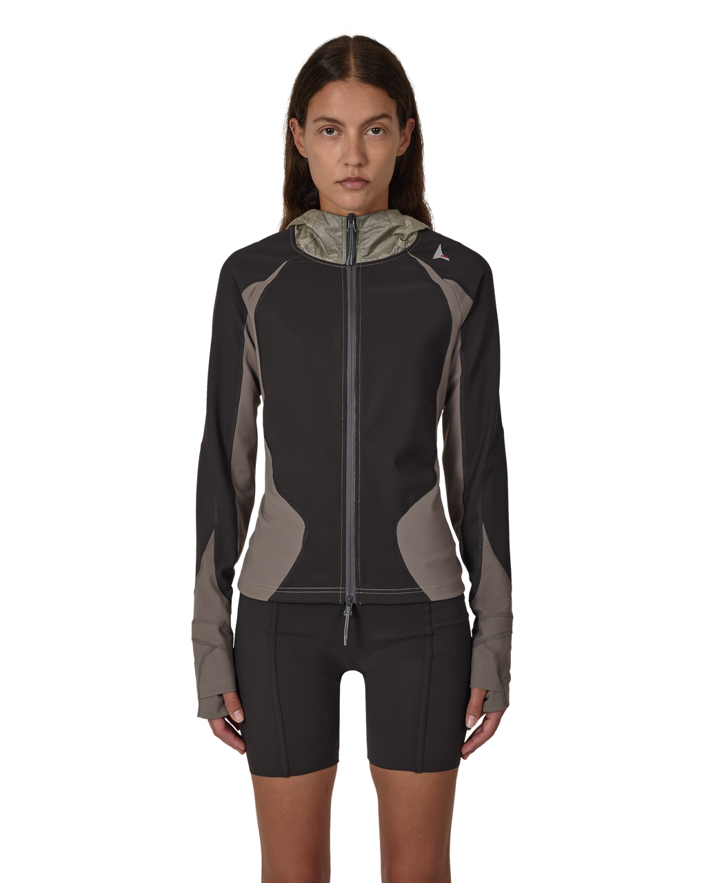 ROA Spine Stretch Hooded Jacket J325333-XS-Brown front