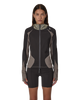 Thumbnail Spine Stretch Hooded Jacket Brown