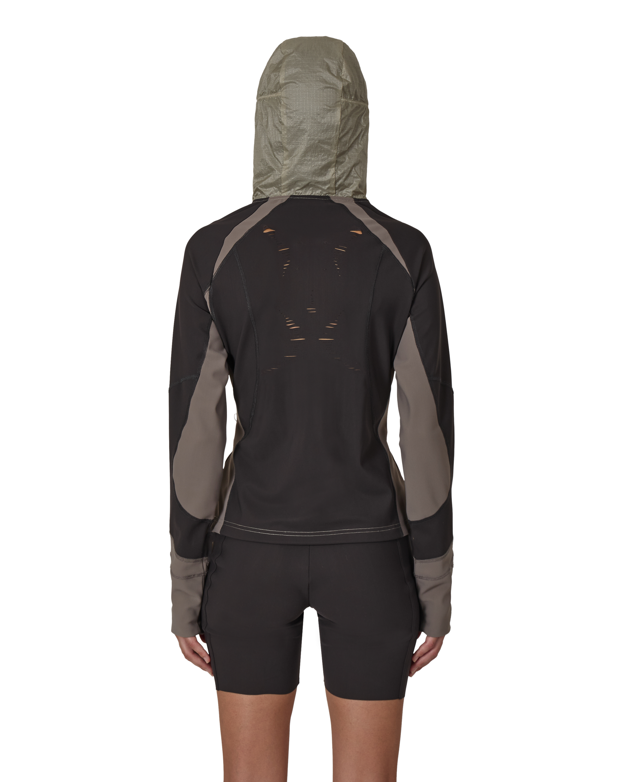 ROA Spine Stretch Hooded Jacket J325333-XS-Brown 2