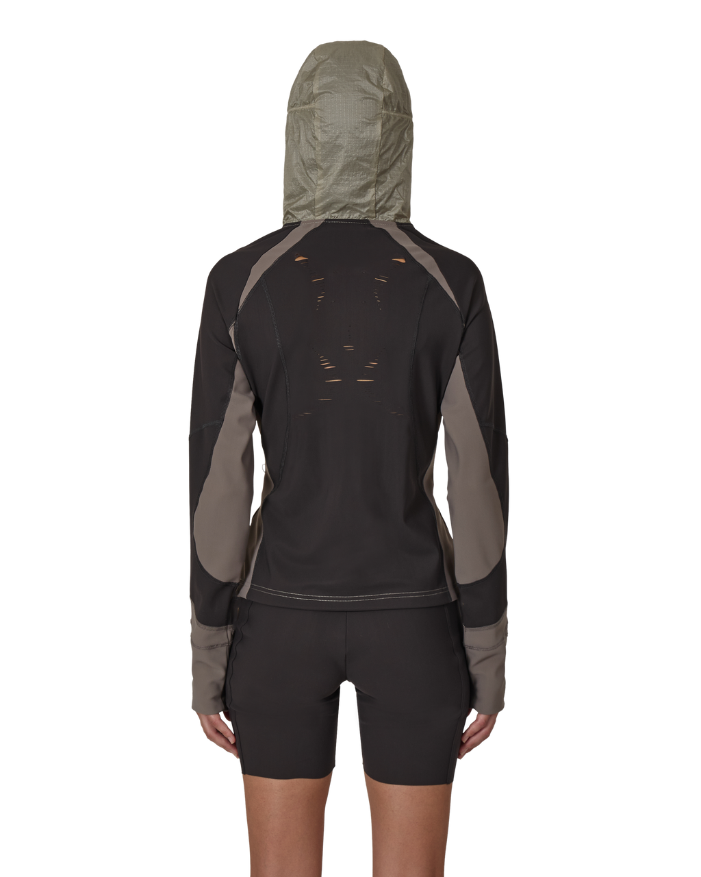 ROA Spine Stretch Hooded Jacket J325333-XS-Brown front