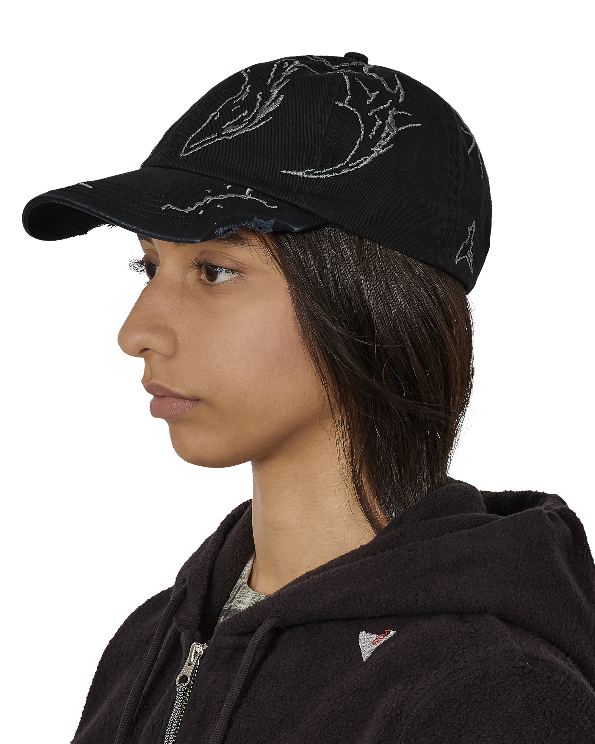ROA Ryli Embriodered 6-Panel Cap J325322-ONE SIZE-Black 8