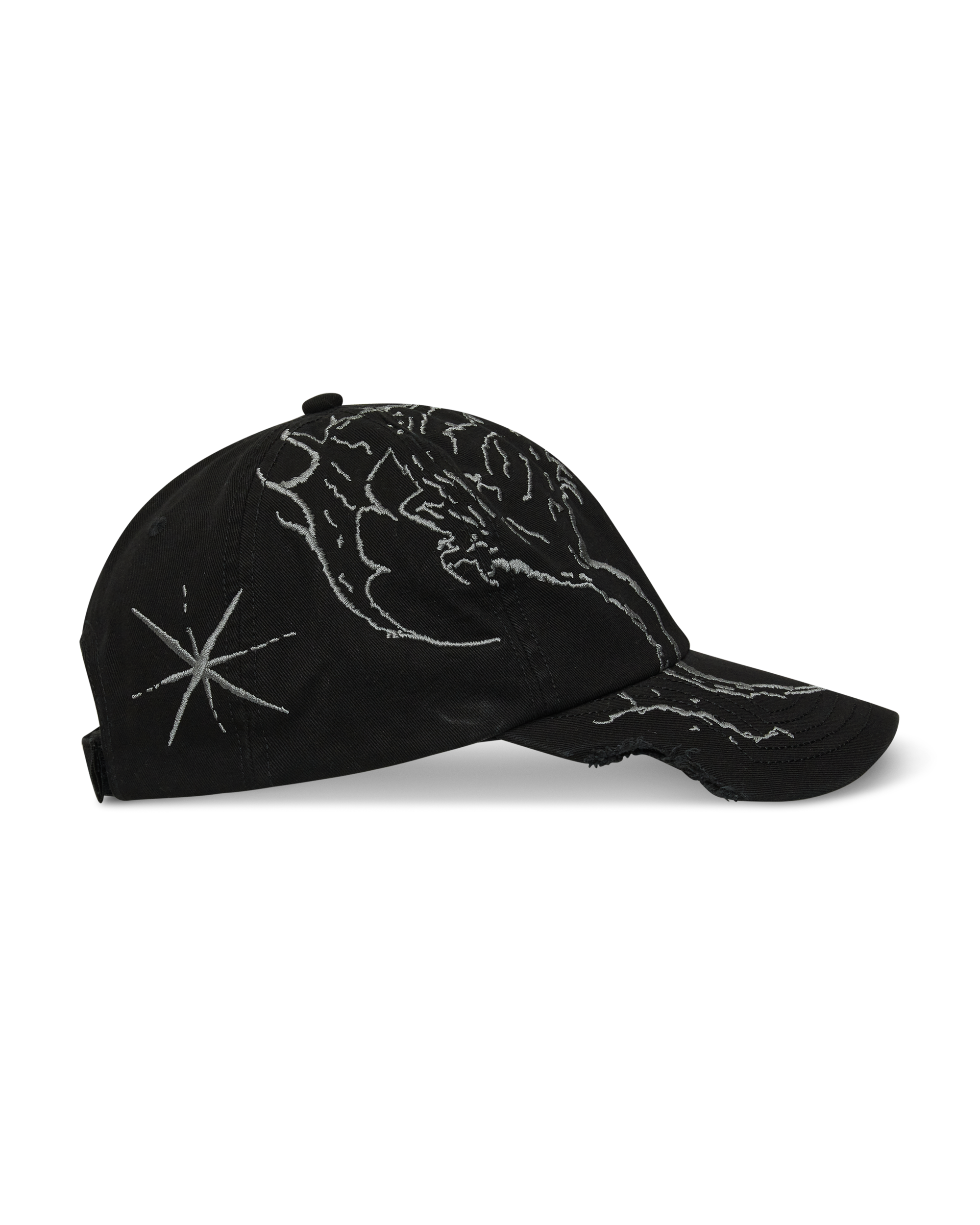 ROA Ryli Embriodered 6-Panel Cap J325322-ONE SIZE-Black 4