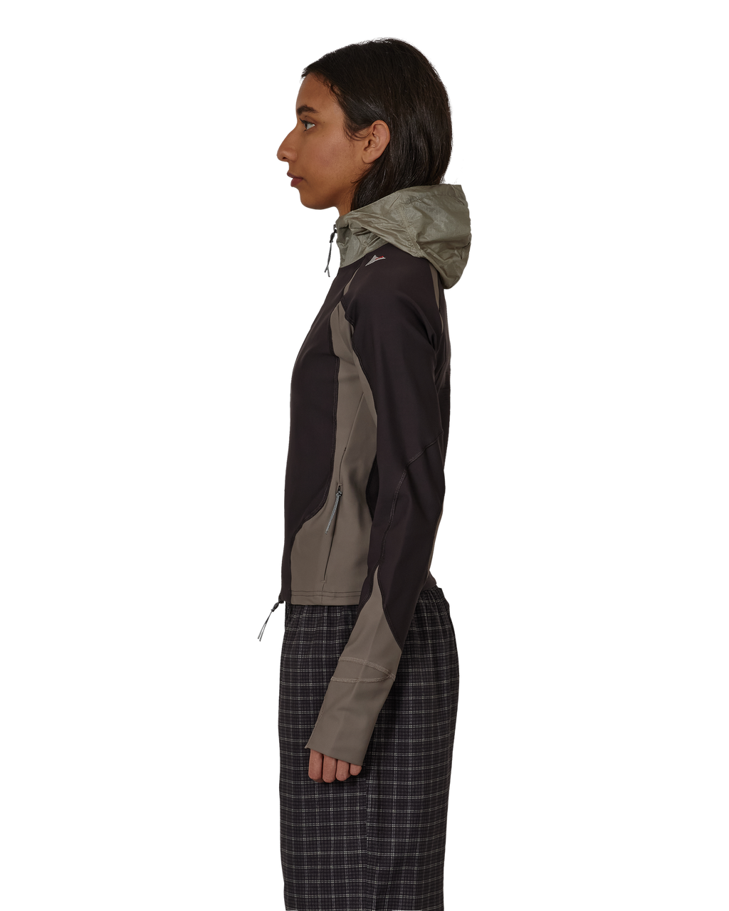 ROA Spine Stretch Hooded Jacket J325333-XS-Brown front