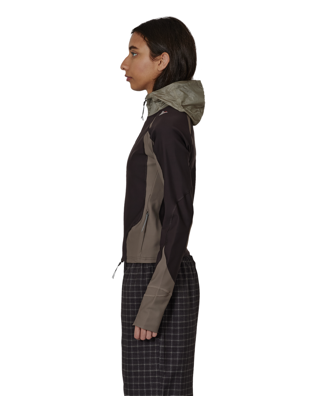 ROA Spine Stretch Hooded Jacket J325333-XS-Brown front