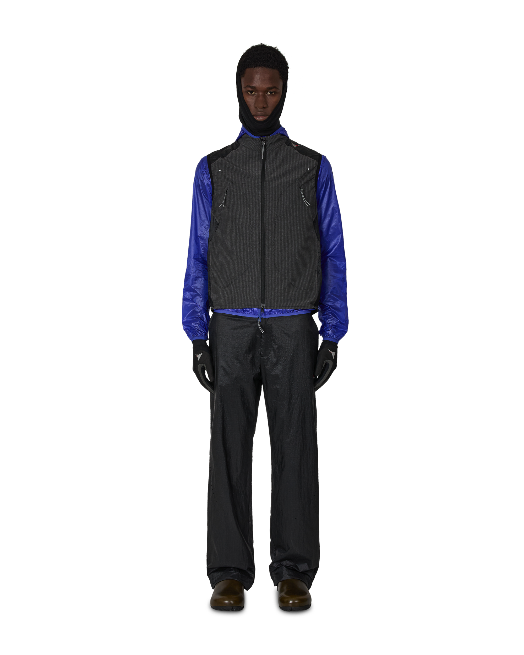 ROA Numb Pinstriped Commuting Vest J325341-S-Black 4