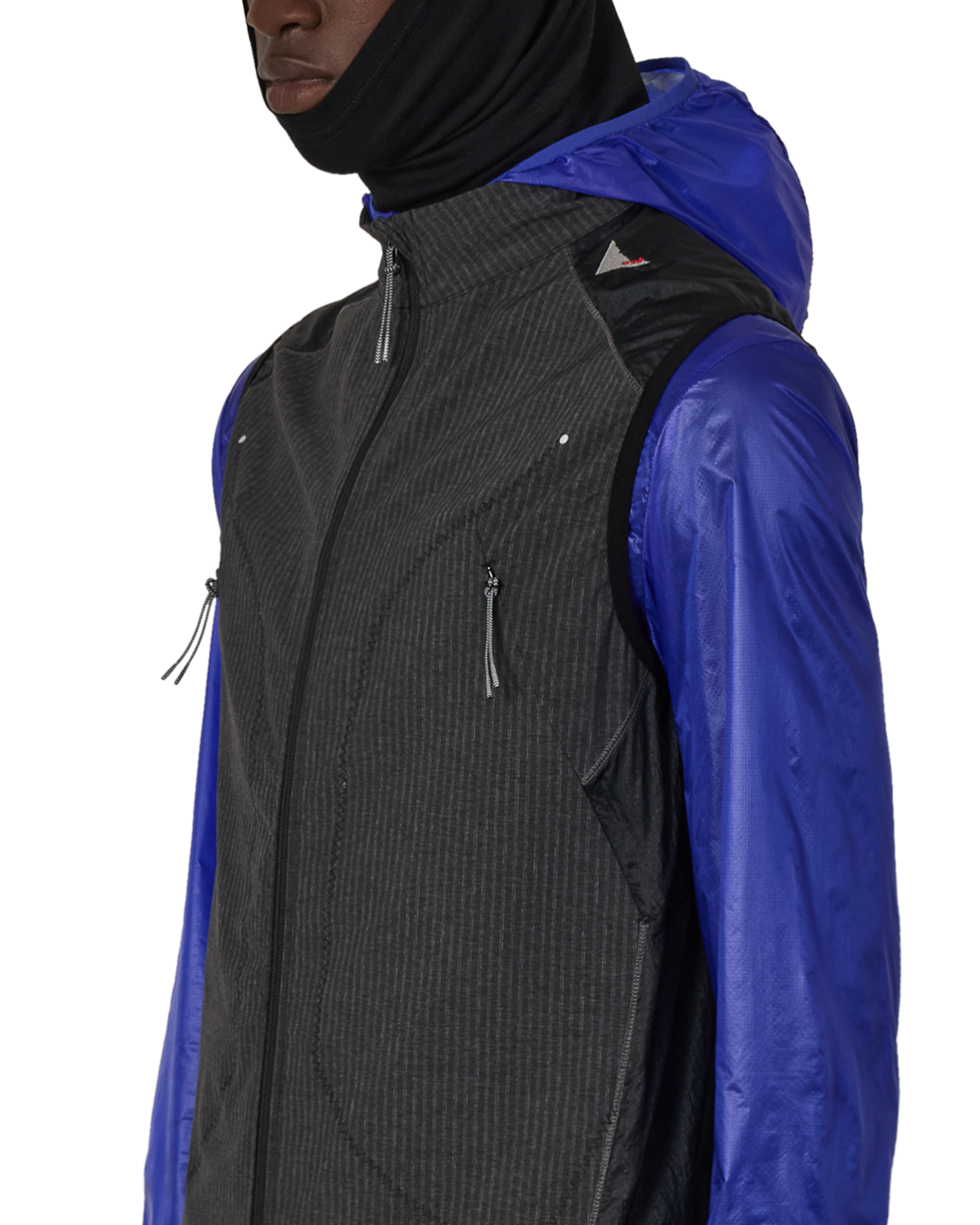 ROA Numb Pinstriped Commuting Vest J325341-S-Black 5