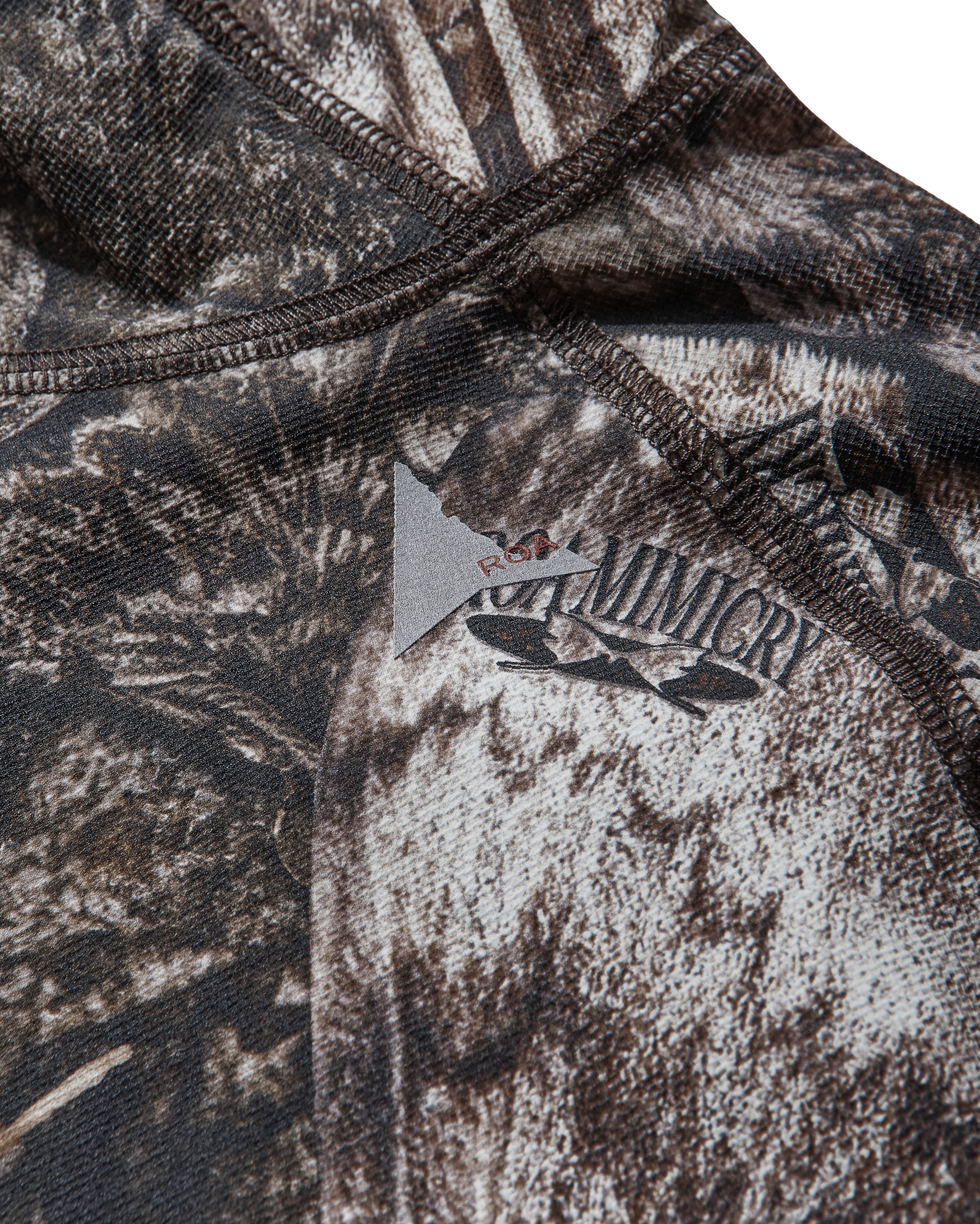 ROA Lio Upf Plus 50 Baselayer Moth Print Long Sleeve Hoodie J325401-S-Brown 12