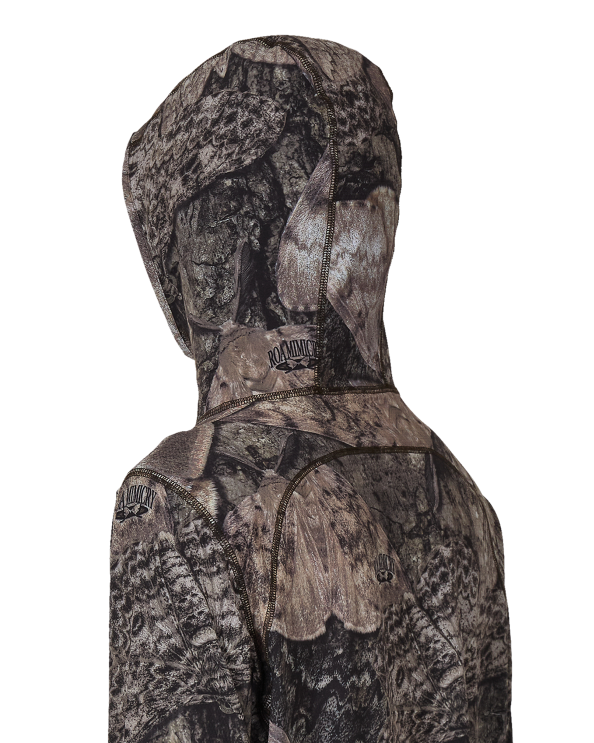 ROA Lio Upf Plus 50 Baselayer Moth Print Long Sleeve Hoodie J325401-S-Brown 7