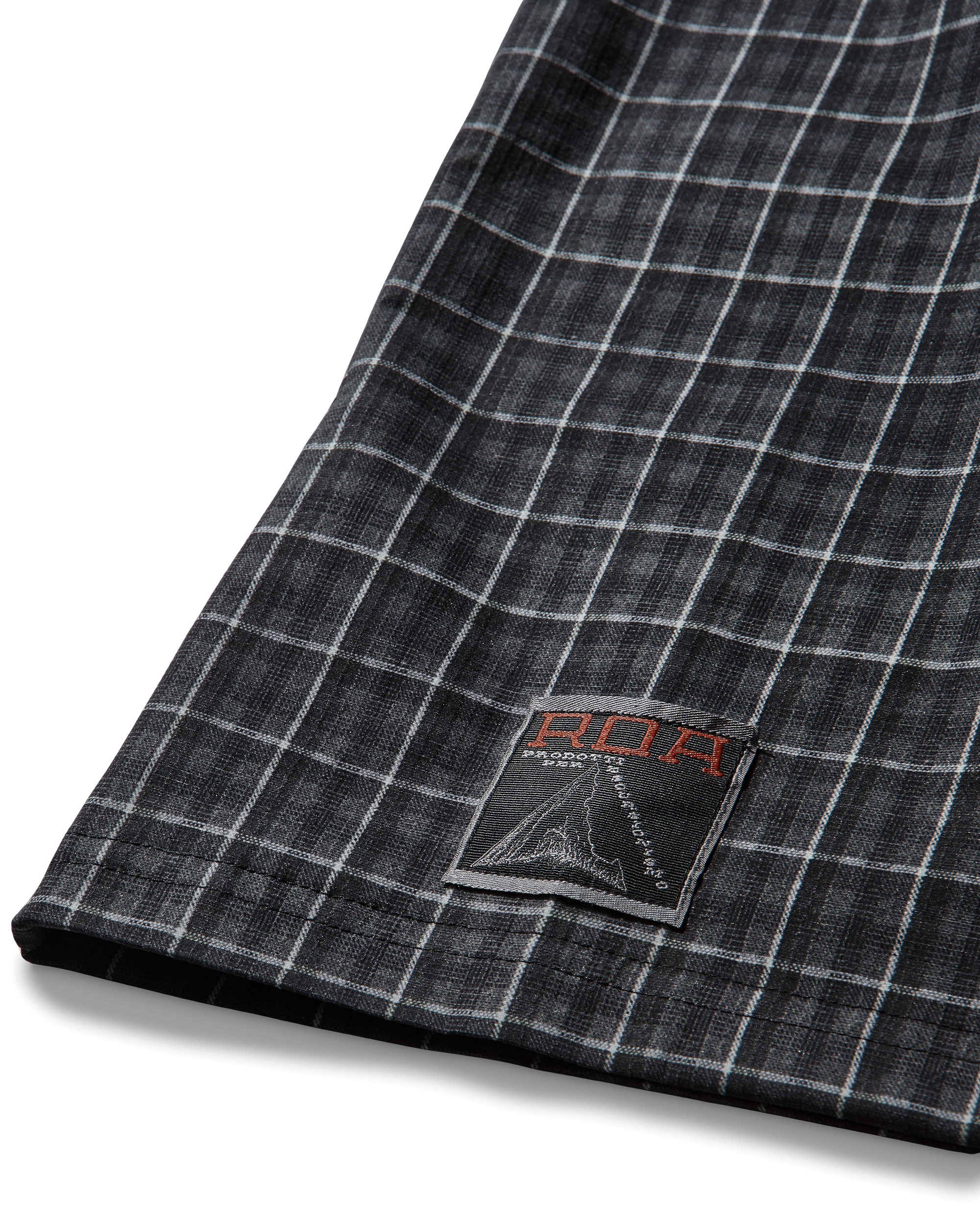 ROA Aair Floweave Printed Check Short Sleeve Shirt J325402-S-Grey 11