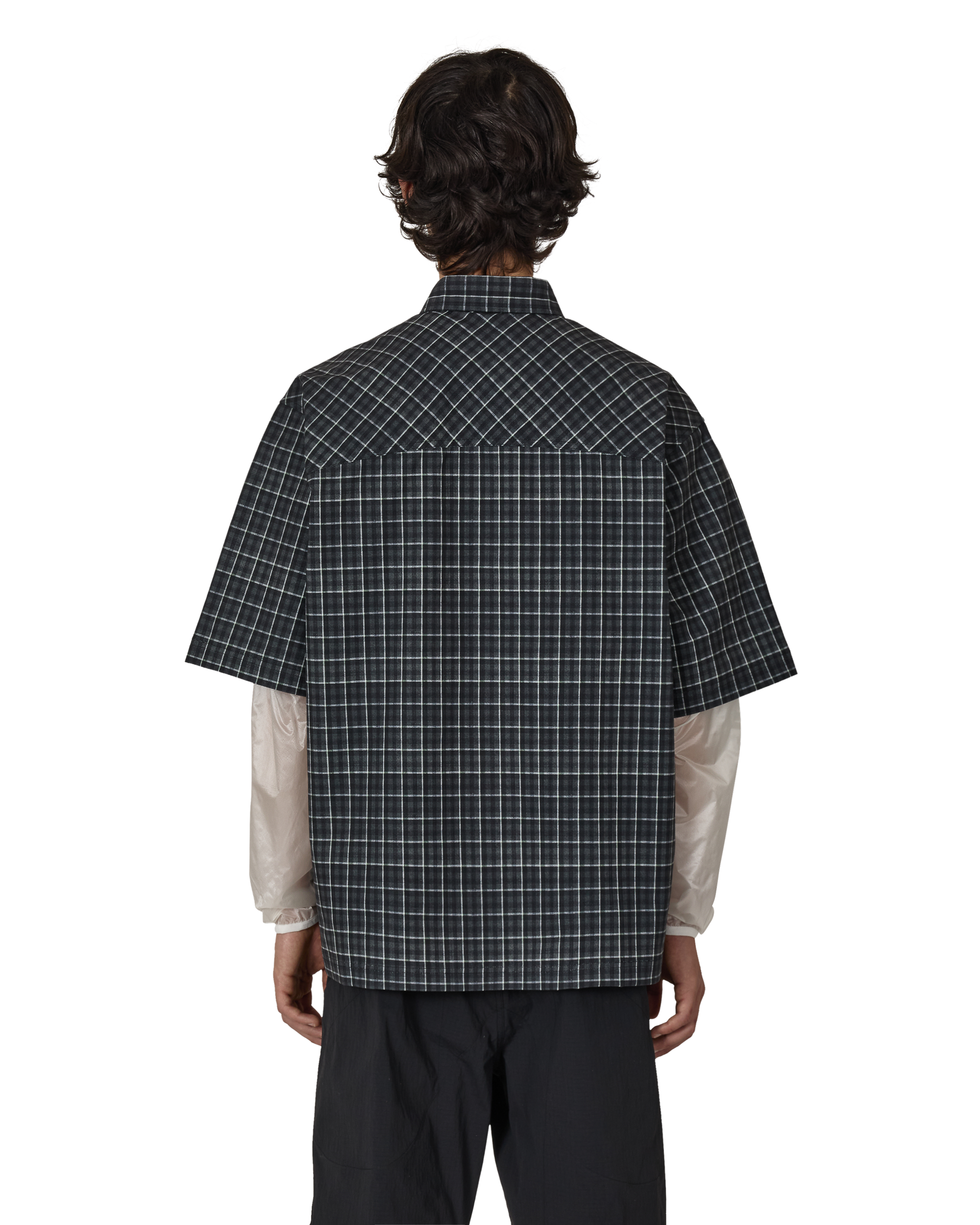 ROA Aair Floweave Printed Check Short Sleeve Shirt J325402-S-Grey 3