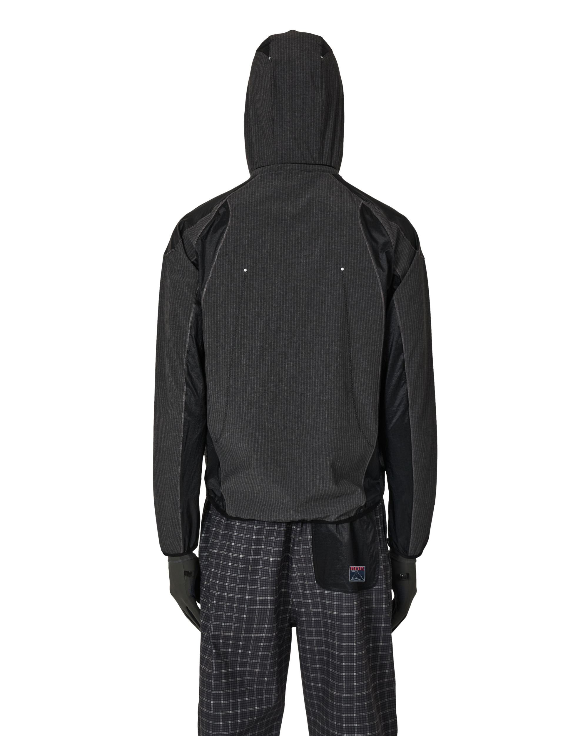 ROA Numb Pinstriped Hooded Wind Jacket J325407-S-Black 3