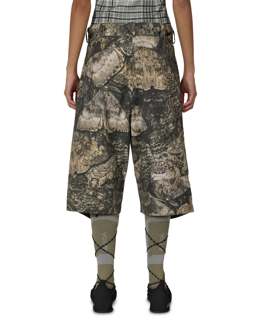 ROA Women's Siera Moth Print 3/4 Pant Brown J325417-XS-Brown front