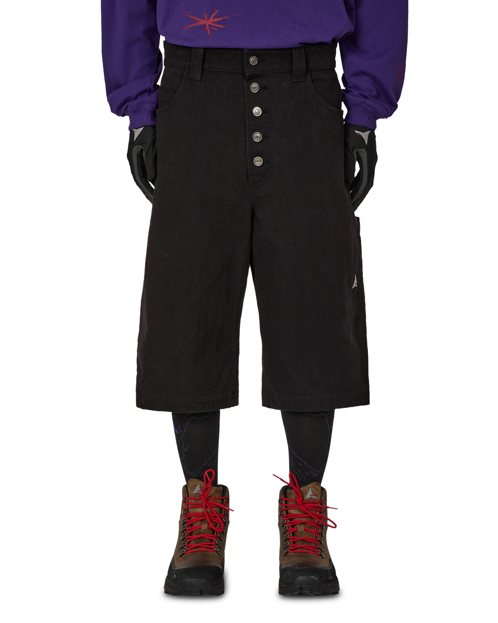 ROA Ash Canvas Shorts J325418-S-Black front