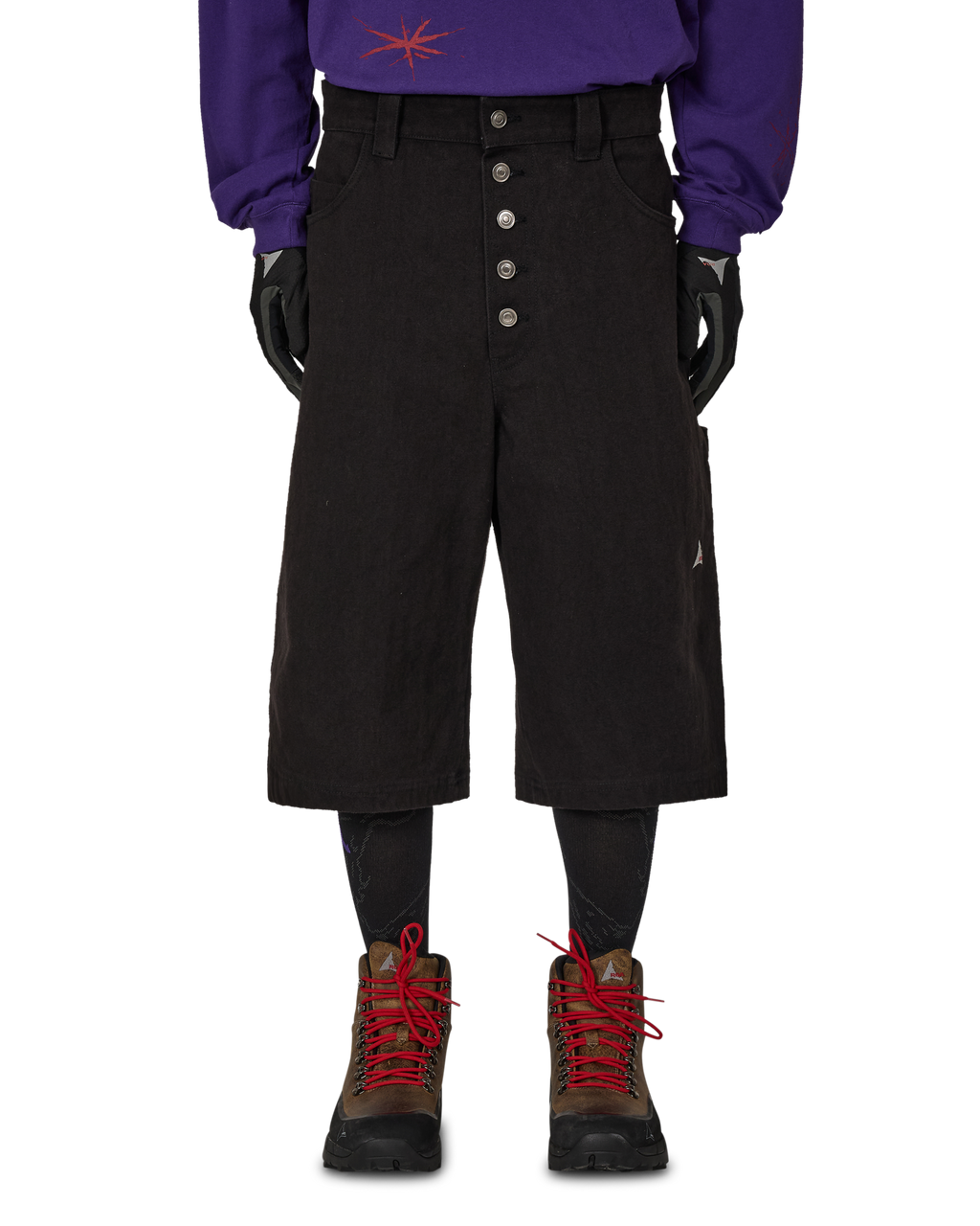 ROA Ash Canvas Shorts J325418-S-Black front