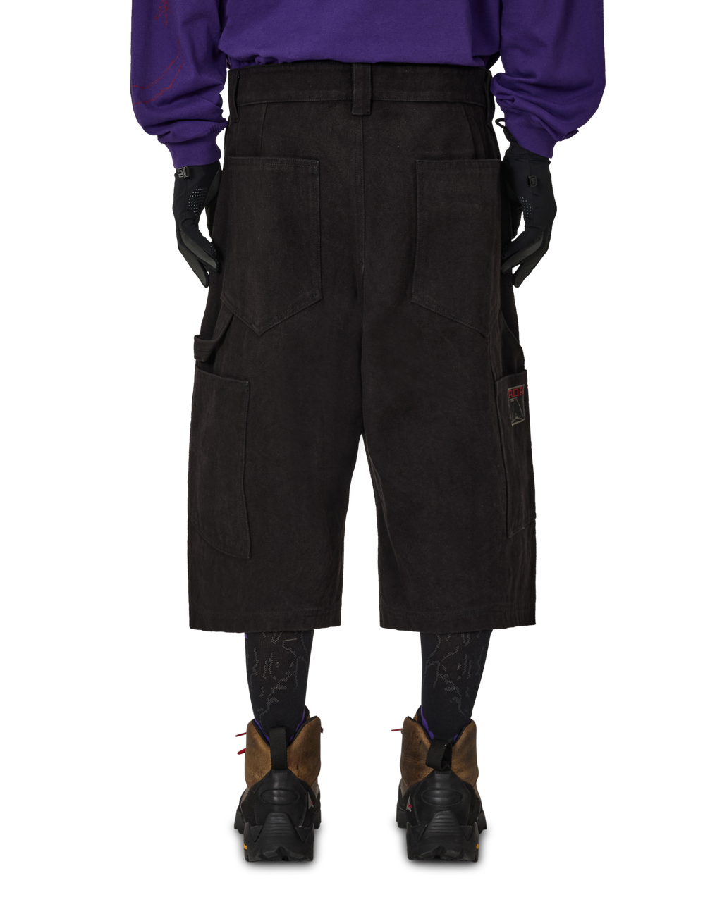 ROA Ash Canvas Shorts J325418-S-Black front