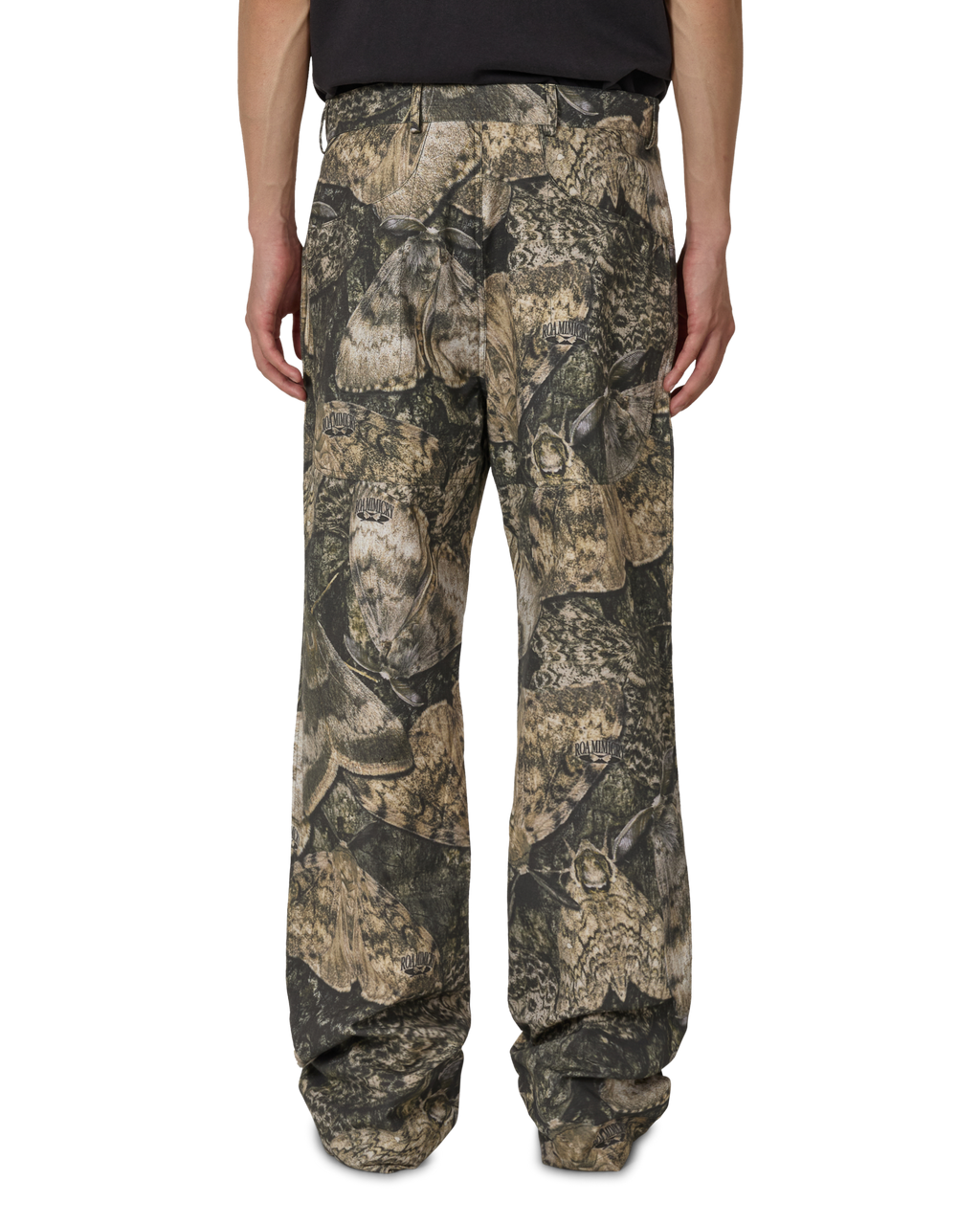 ROA Fomes Moth Print Double Knee Pant Brown J325420-S-Brown front