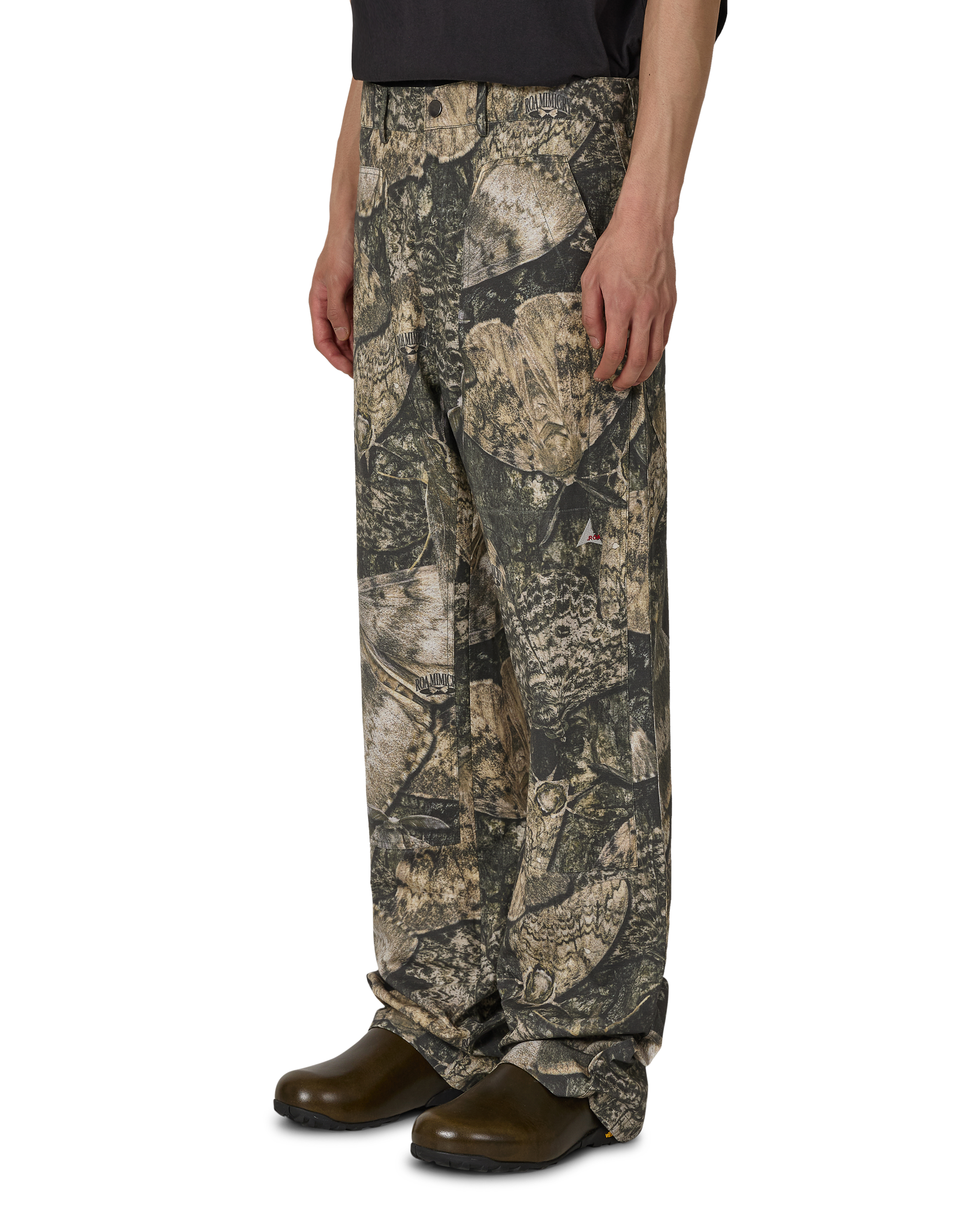 ROA Fomes Moth Print Double Knee Pant Brown J325420-S-Brown 4