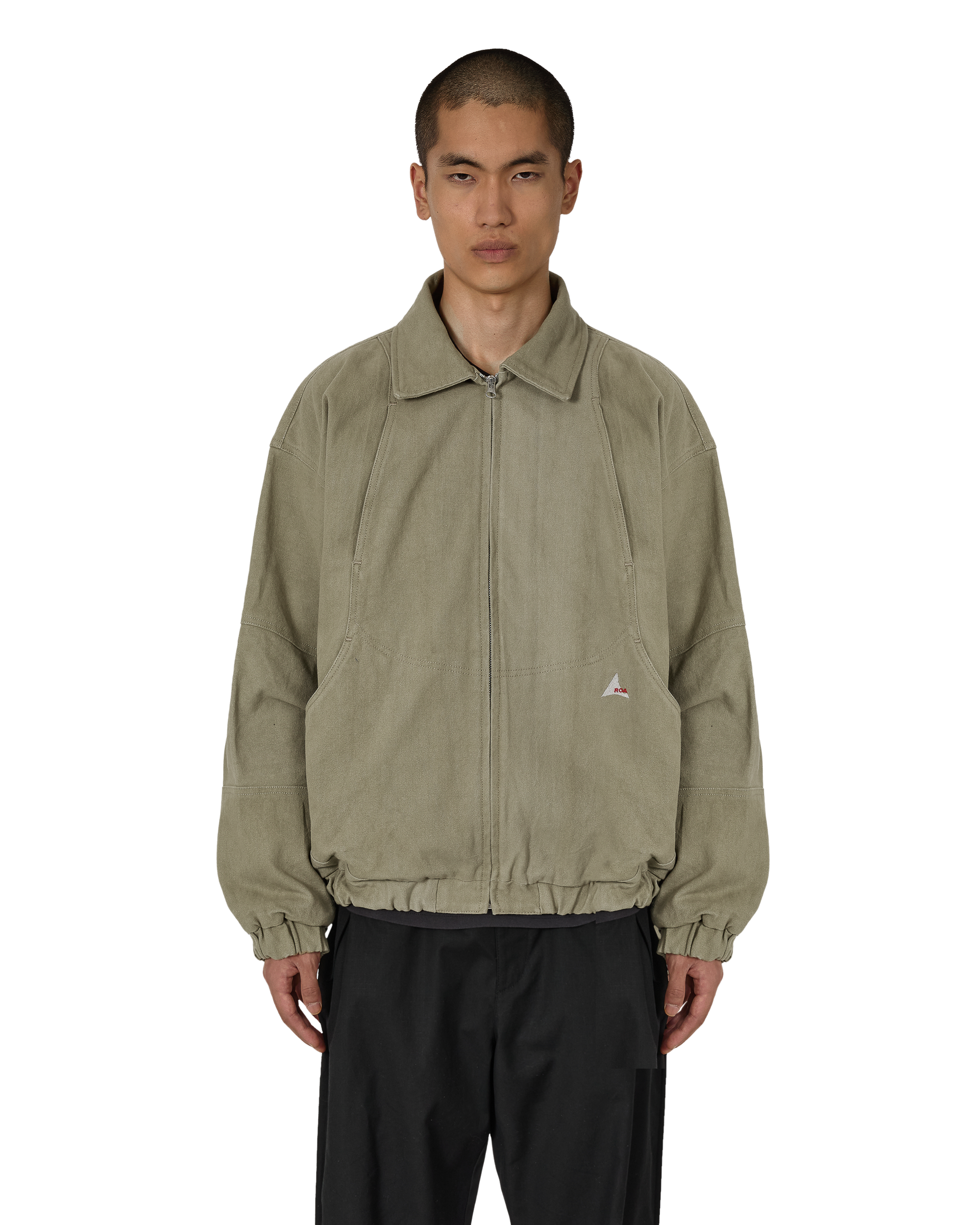 ROA Ash Canvas Jacket Green J325422-S-Green front