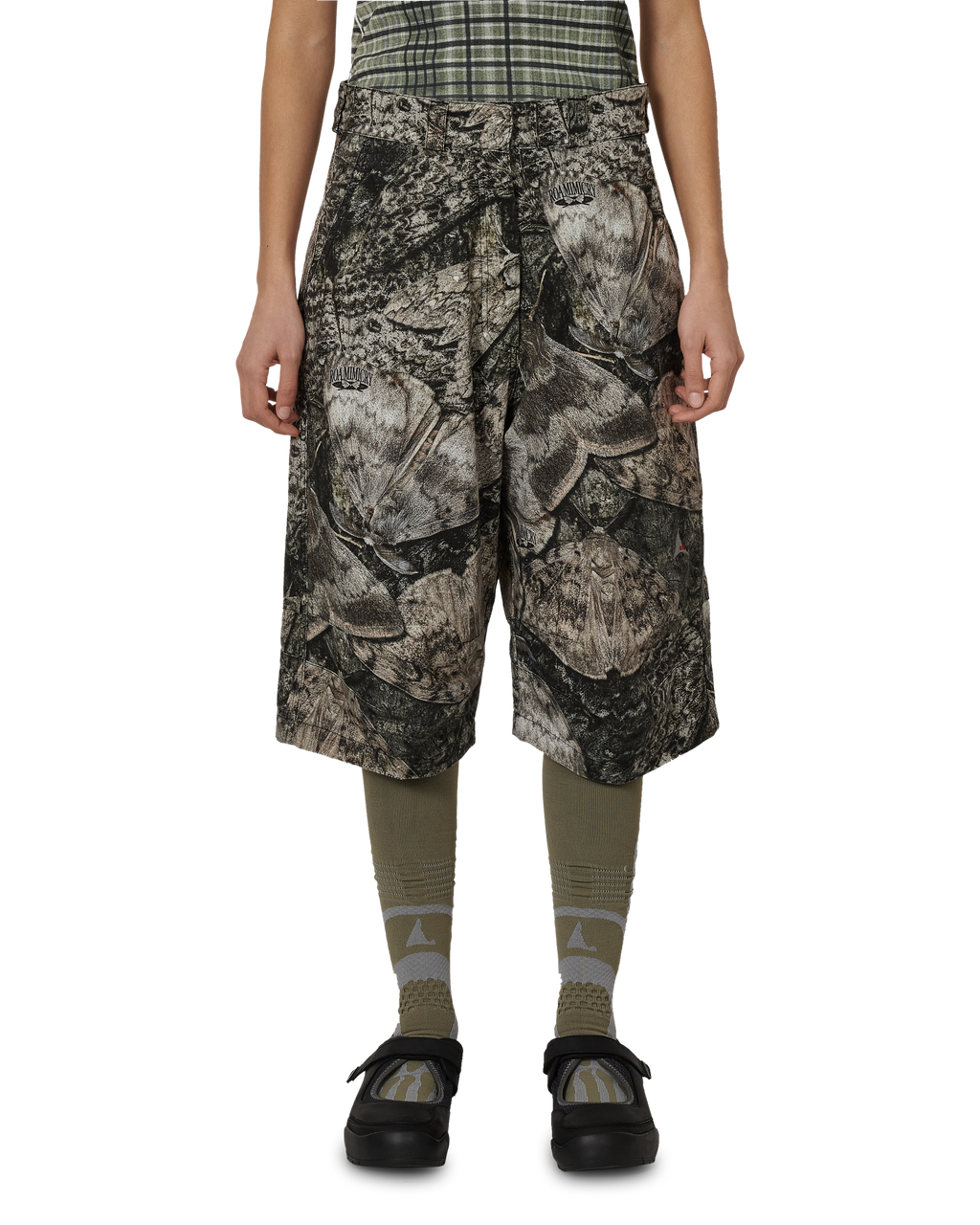 ROA Women's Siera Moth Print 3/4 Pant J325417-XS-Brown front