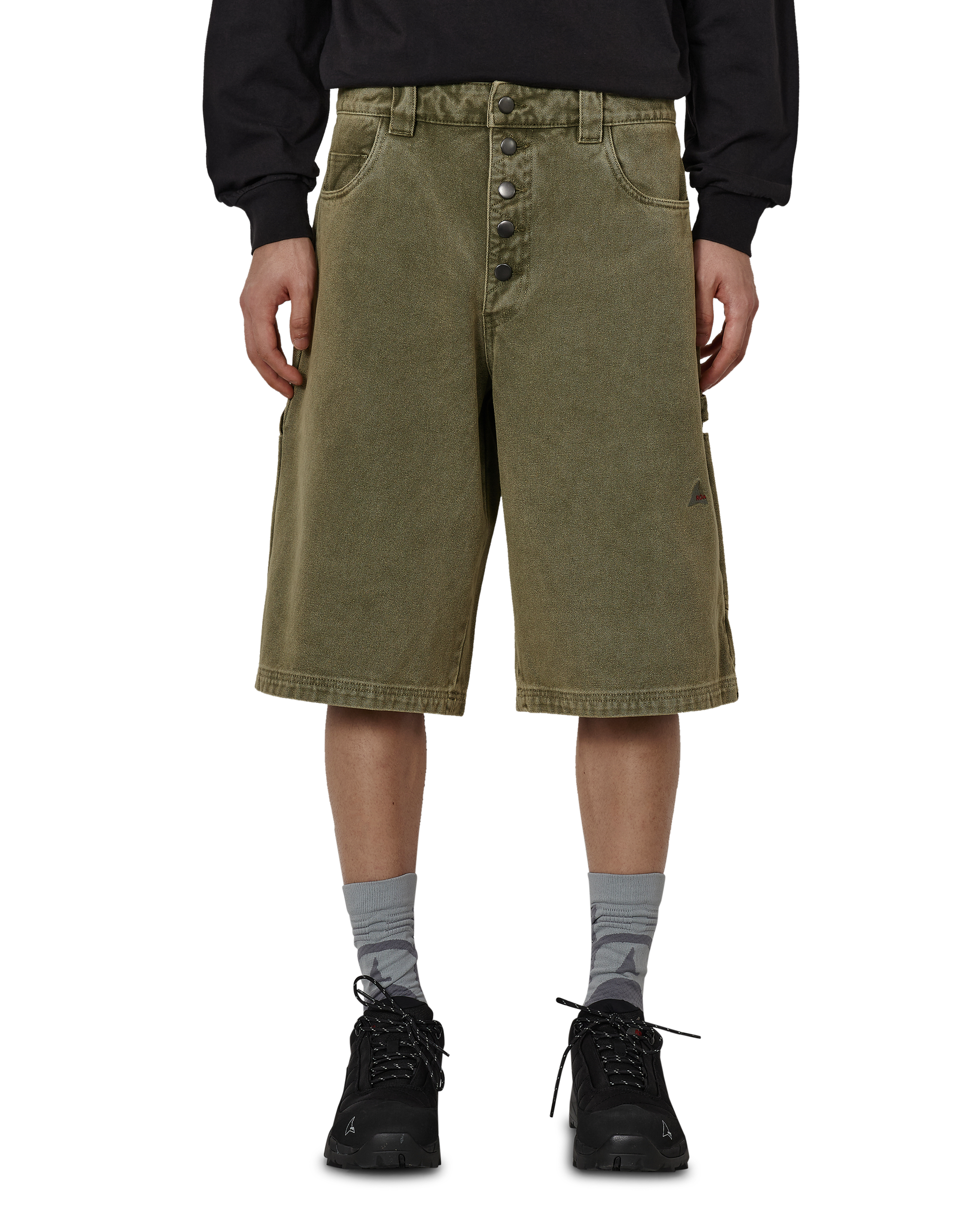 ROA Ash Canvas Shorts J325419-S-Green front