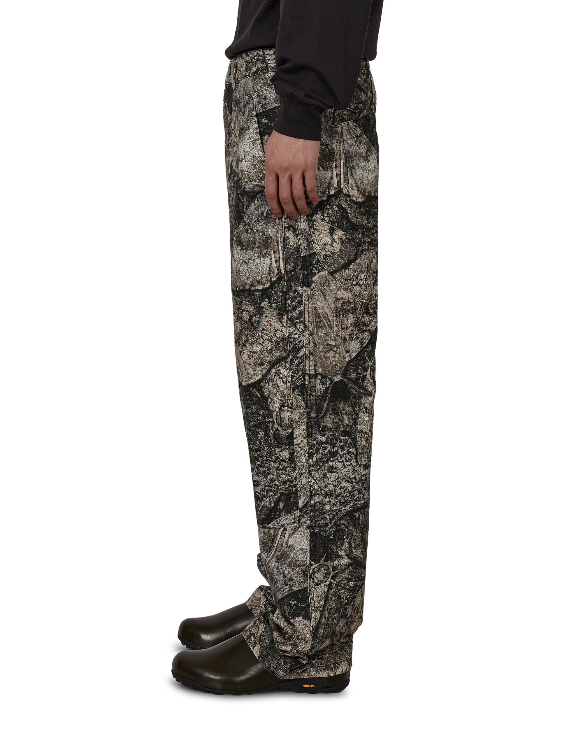 ROA Fomes Moth Print Double Knee Pant J325420-M-Brown 2