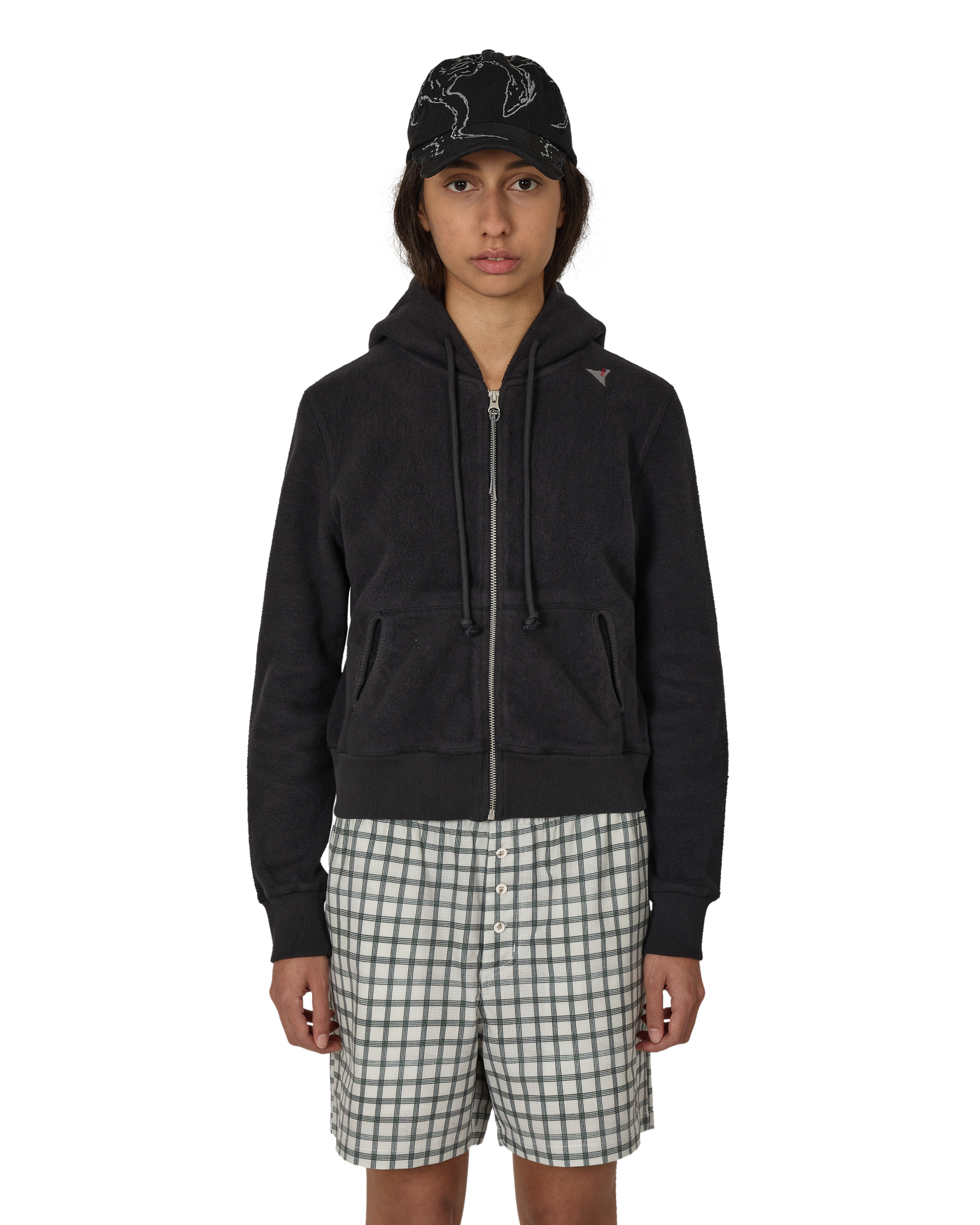 ROA Guniy Inside Out Zip-Up Baby Hoodie J325455-XS-Black front