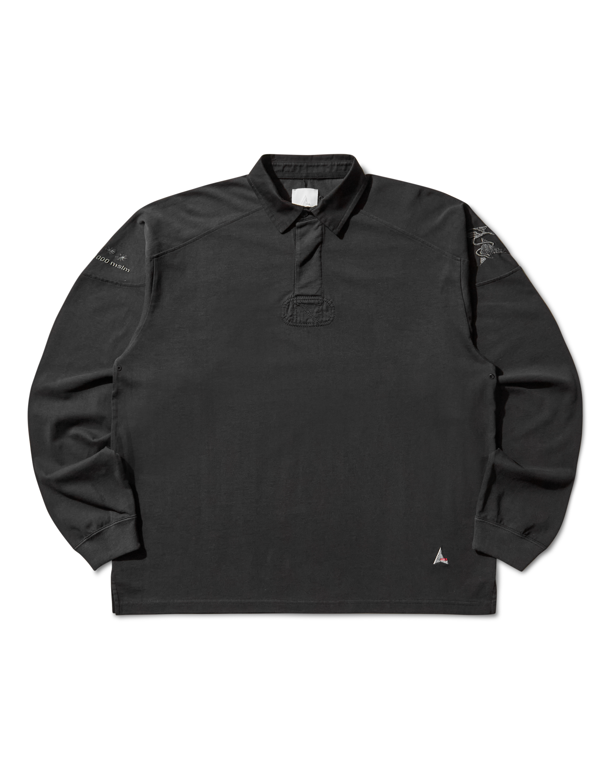 ROA Astrio Long Sleeve Polo J325475-S-Black front